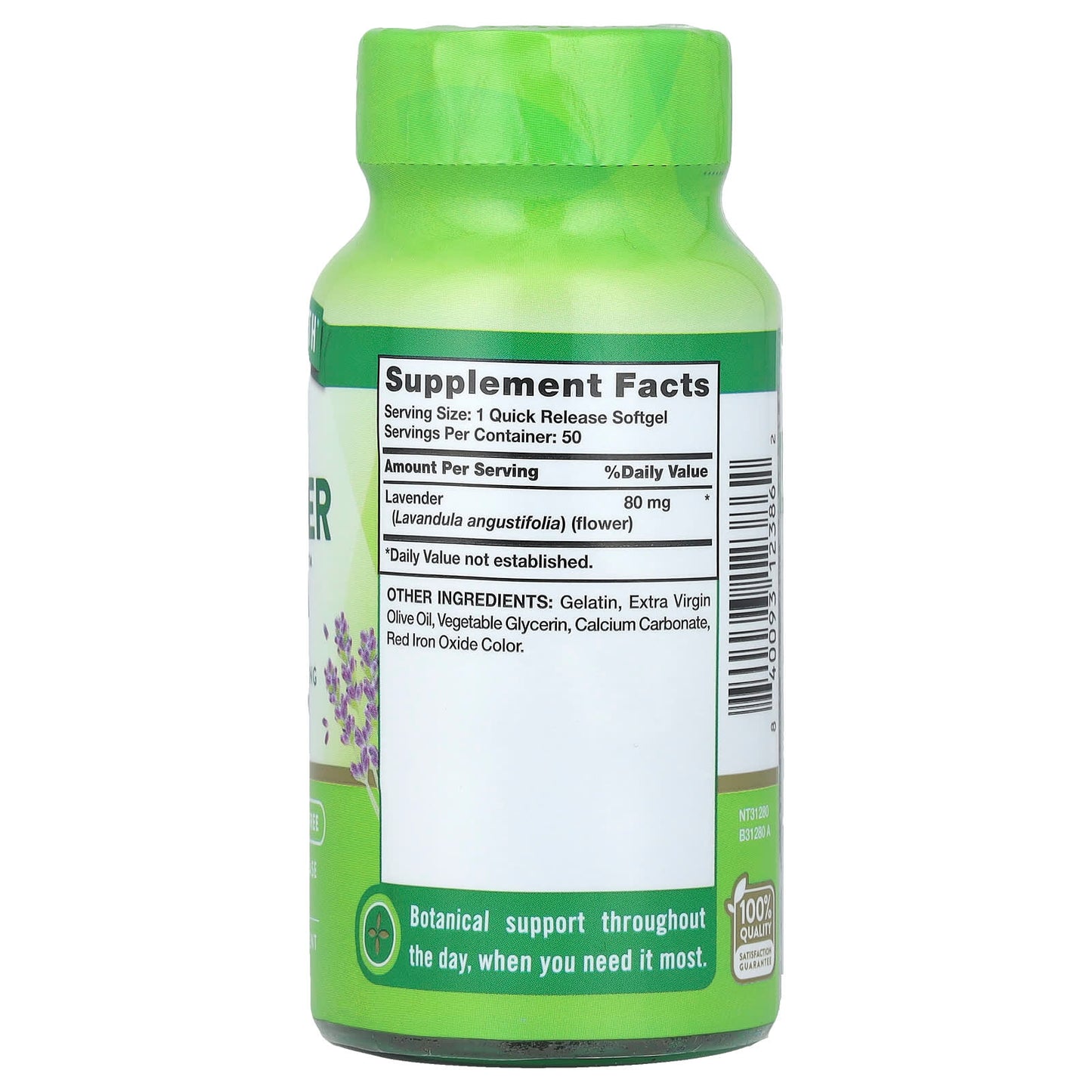 Nature's Truth, Lavender Calm™, 50 Quick Release Softgels (80 mg per Softgel) - Image 2
