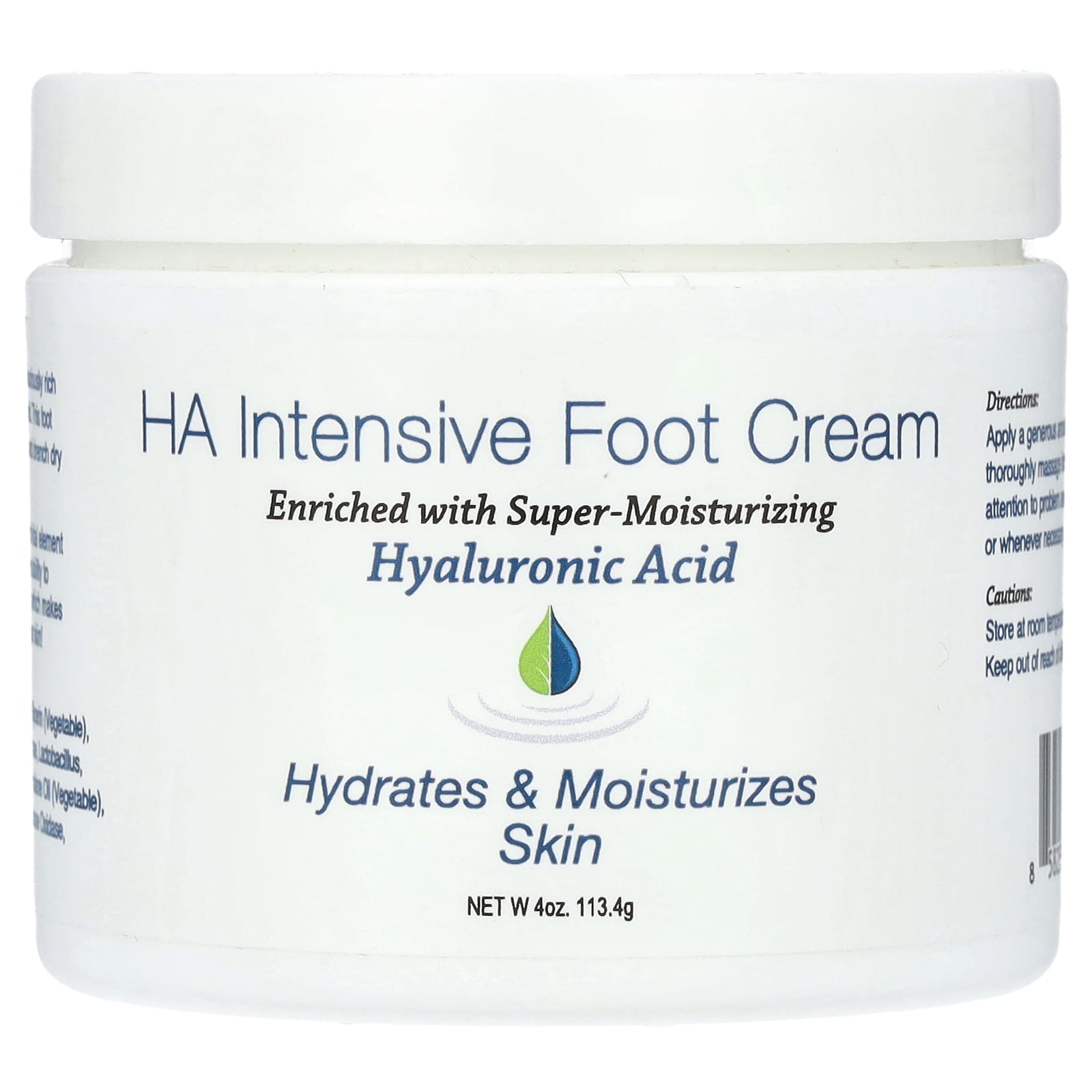 Hyalogic HA Intensive Foot Cream for Dry Skin Relief 4oz - Image 1