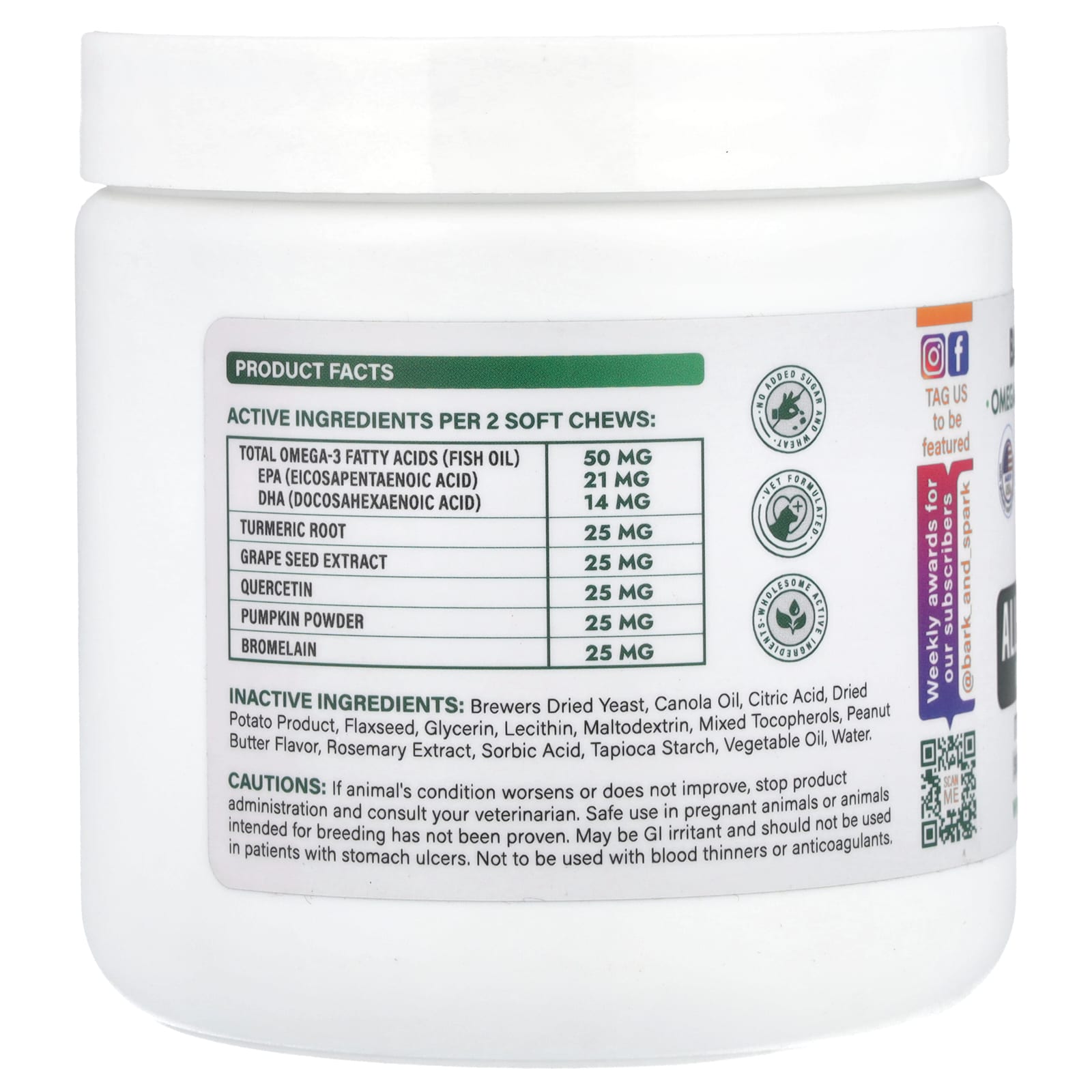 Peanut Butter Allergy Relief Chews for Dogs | Immune Support - Image 2