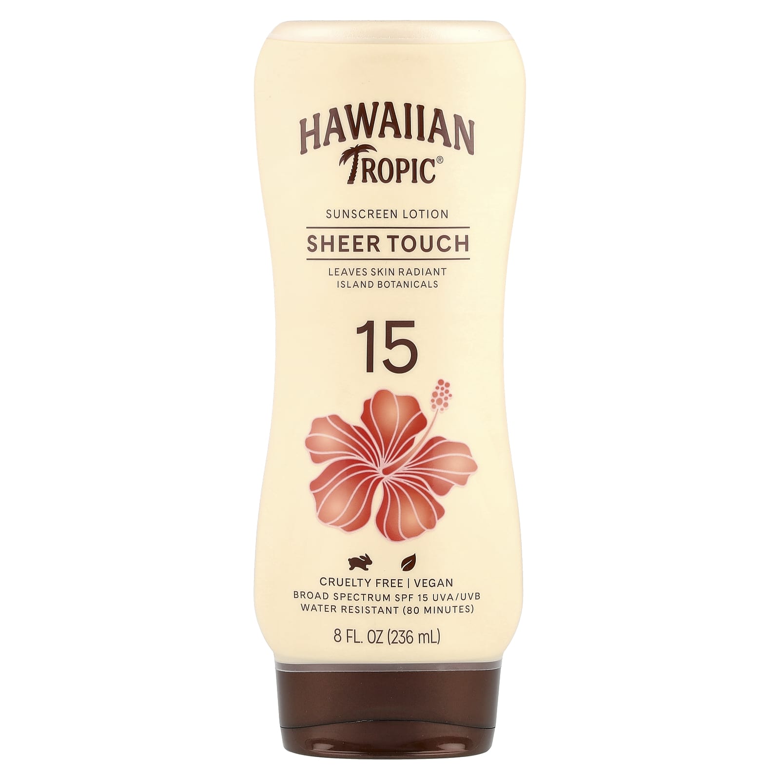 Hawaiian Tropic Sheer Touch Sunscreen Lotion, SPF 15, 8 fl oz - Image 1