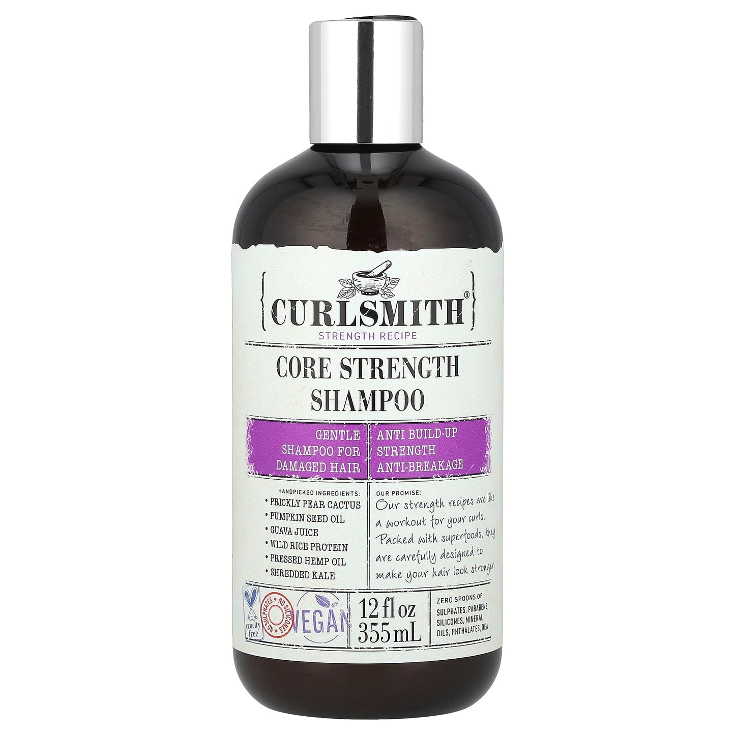 Curlsmith Core Strength Shampoo for Damaged Hair - Image 1
