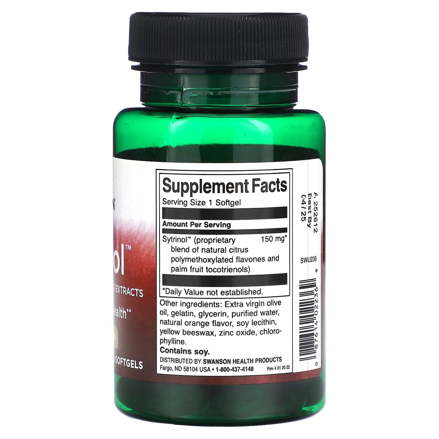 Swanson, Sytrinol, 150 mg, 60 Softgels - Image 2