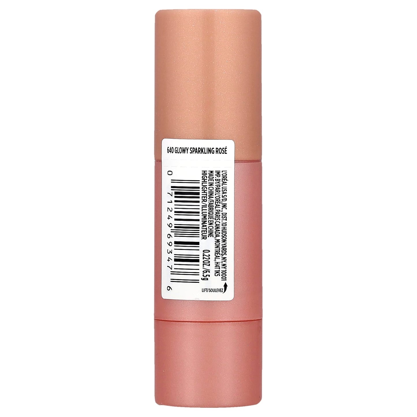 L'Oréal, Lumi, Le Glow Highlighter Stick, 640 Glowy Sparkling Rosé, 0.22 oz (6.5 g) - Image 2