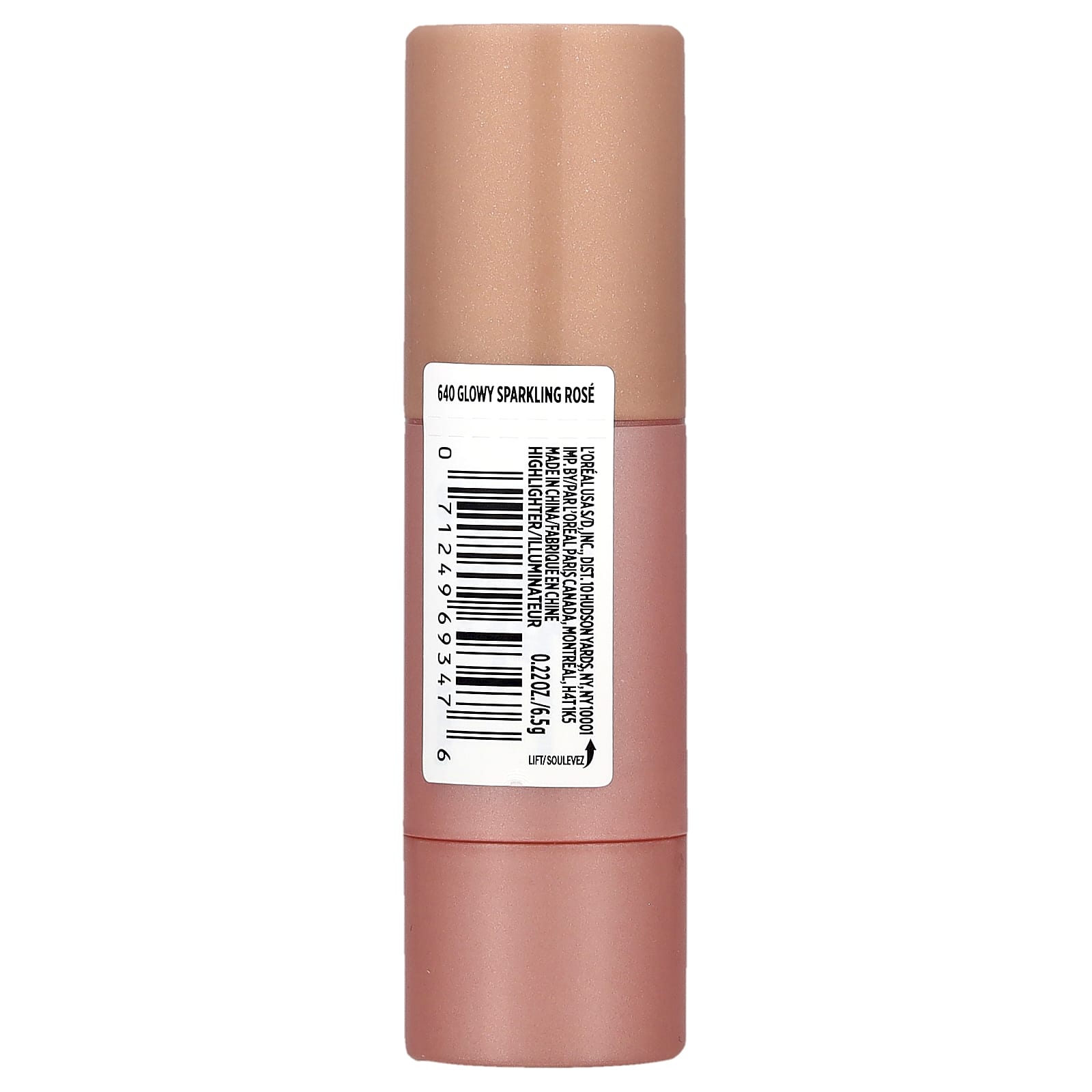 L'Oréal, Lumi, Le Glow Highlighter Stick, 640 Glowy Sparkling Rosé, 0.22 oz (6.5 g) - Image 2
