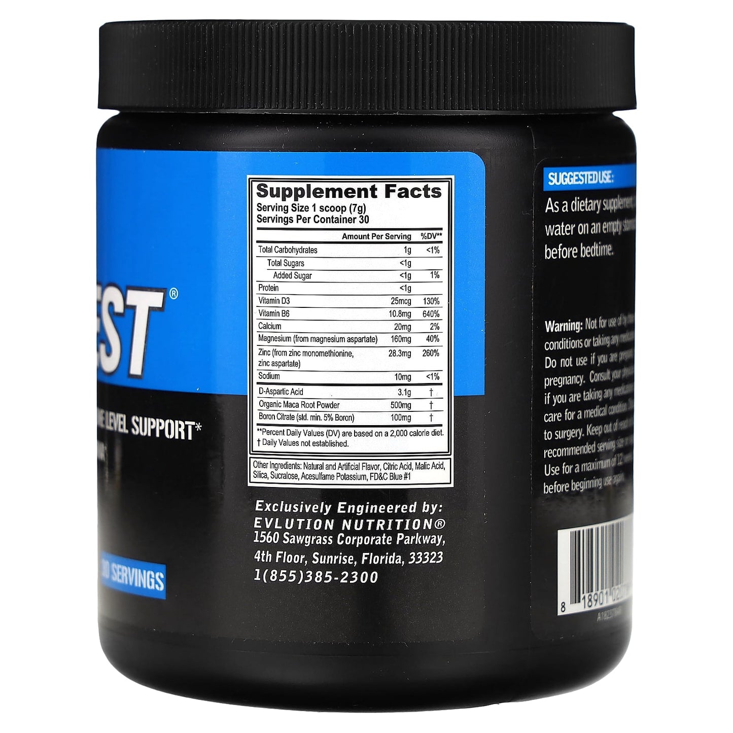 Boost Testosterone with EVLTest by EVLution Nutrition | 7.4 oz (210 g) - Image 2
