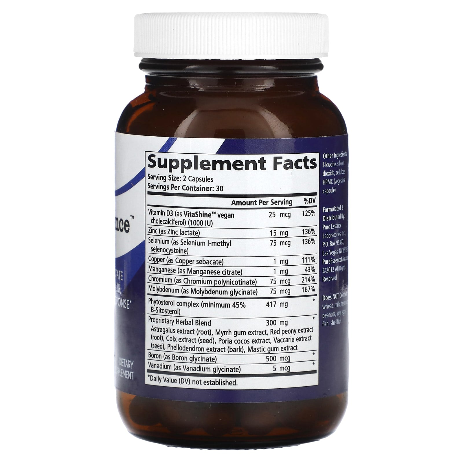 Pure Essence, ProstateEssence, 60 Vegi-Caps - Image 2
