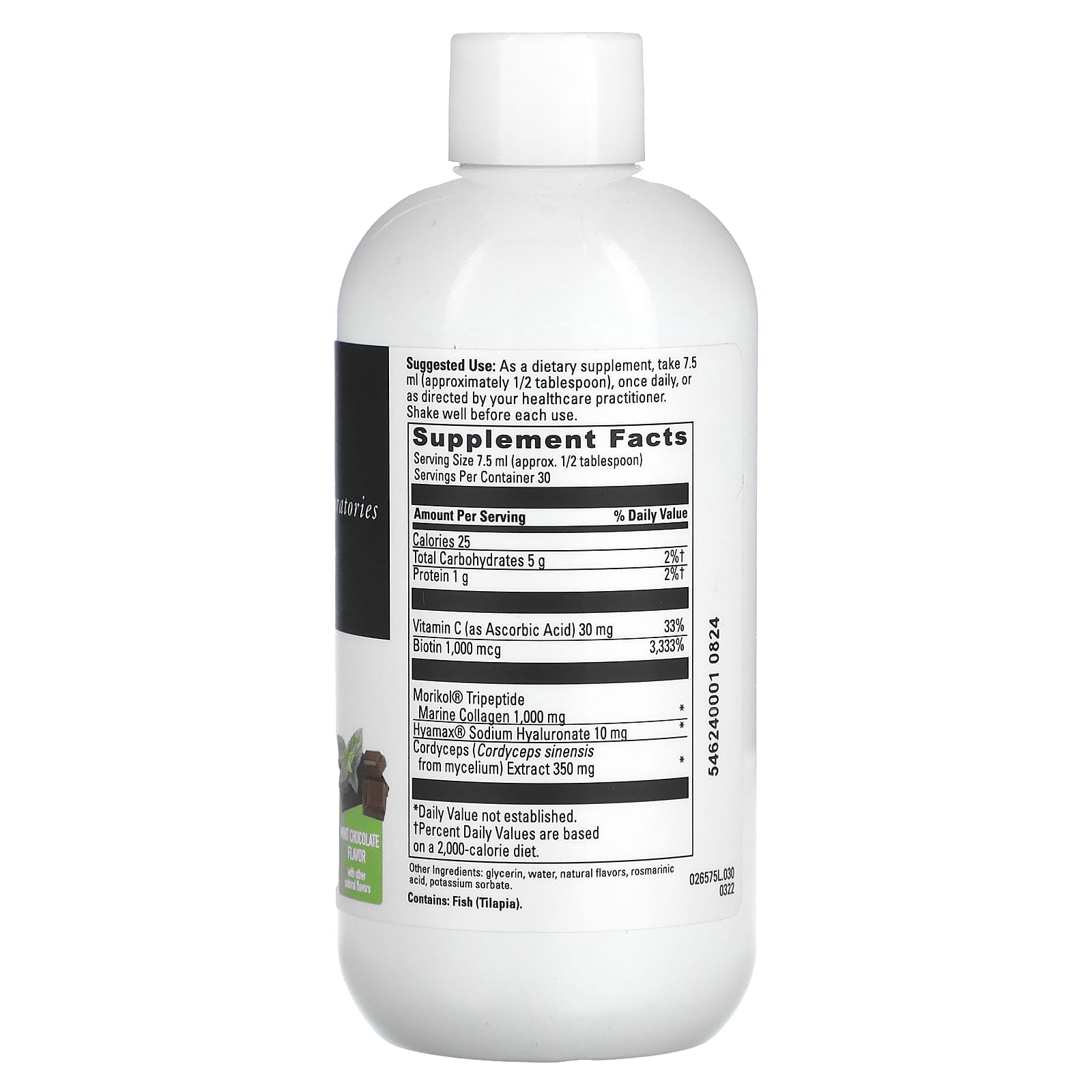 DaVinci Laboratories, Collagen Bright, Mint Chocolate, 7.6 fl oz (225 ml)