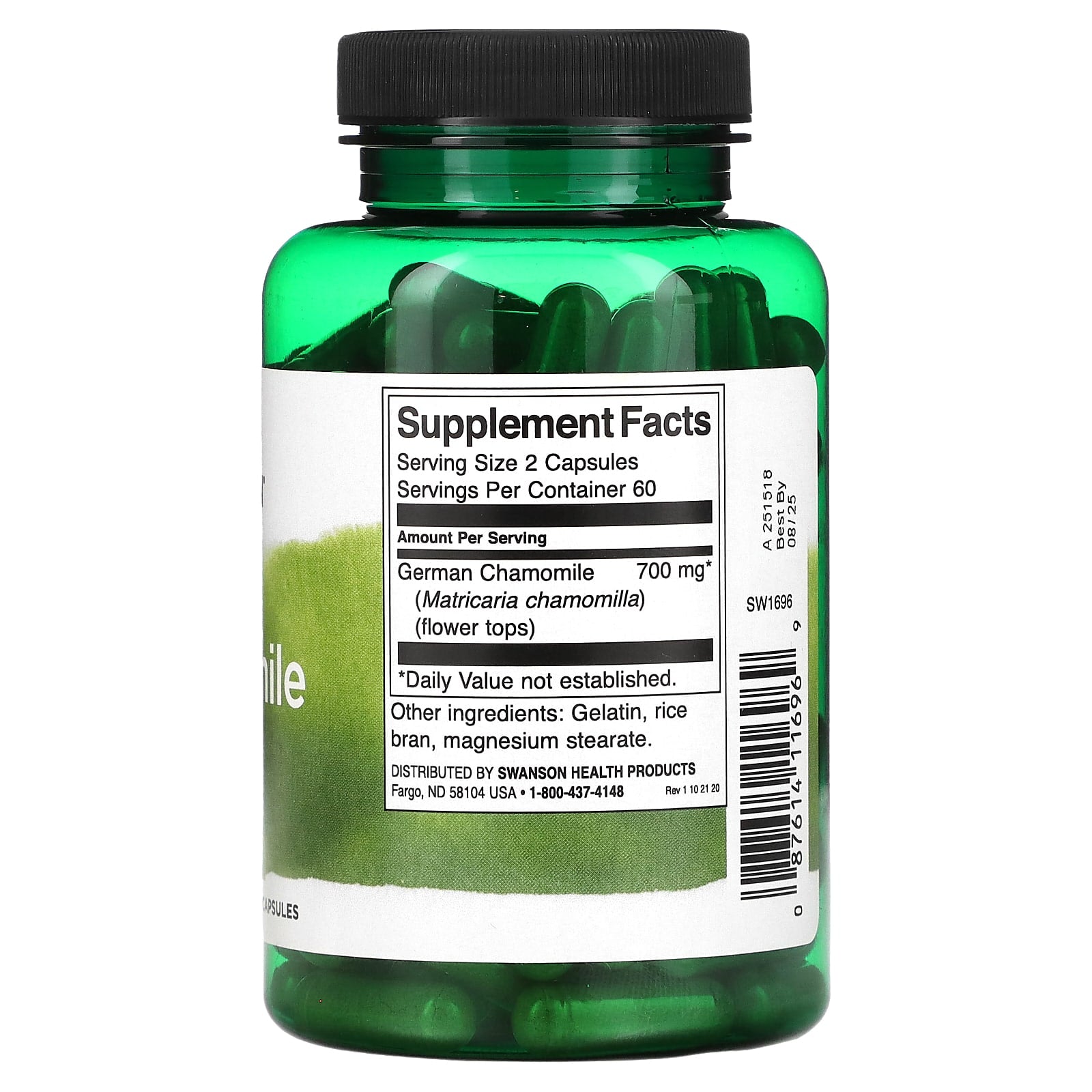 Swanson, Chamomile , 350 mg , 120 Capsules - Image 2