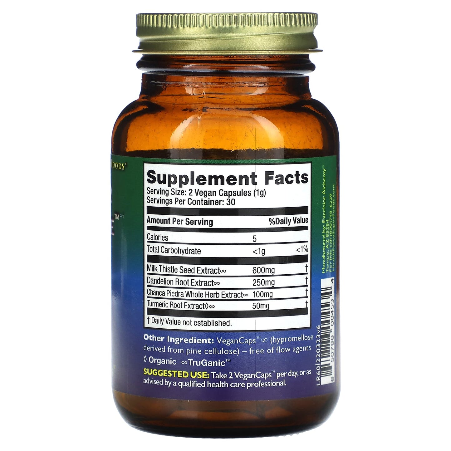HealthForce Liver Rescue, Version 6, Vegan Capsules, 60 Count - Image 2
