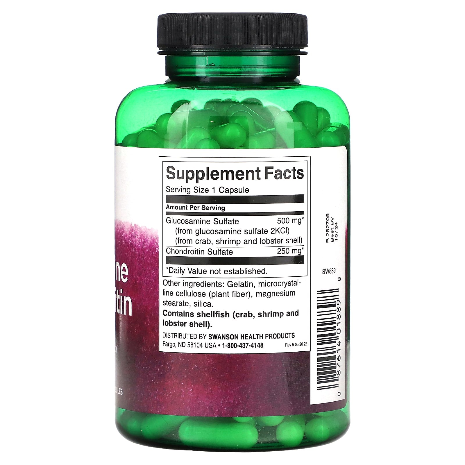 Swanson, Glucosamine & Chondroitin, 200 Capsules