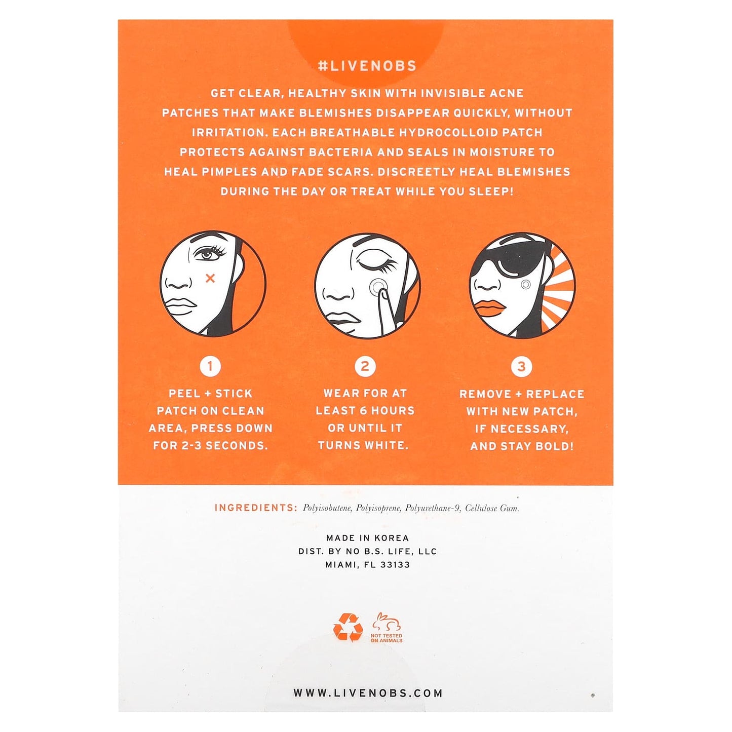 No BS Skincare, Healing Acne Patches, 36 Patches - Image 2