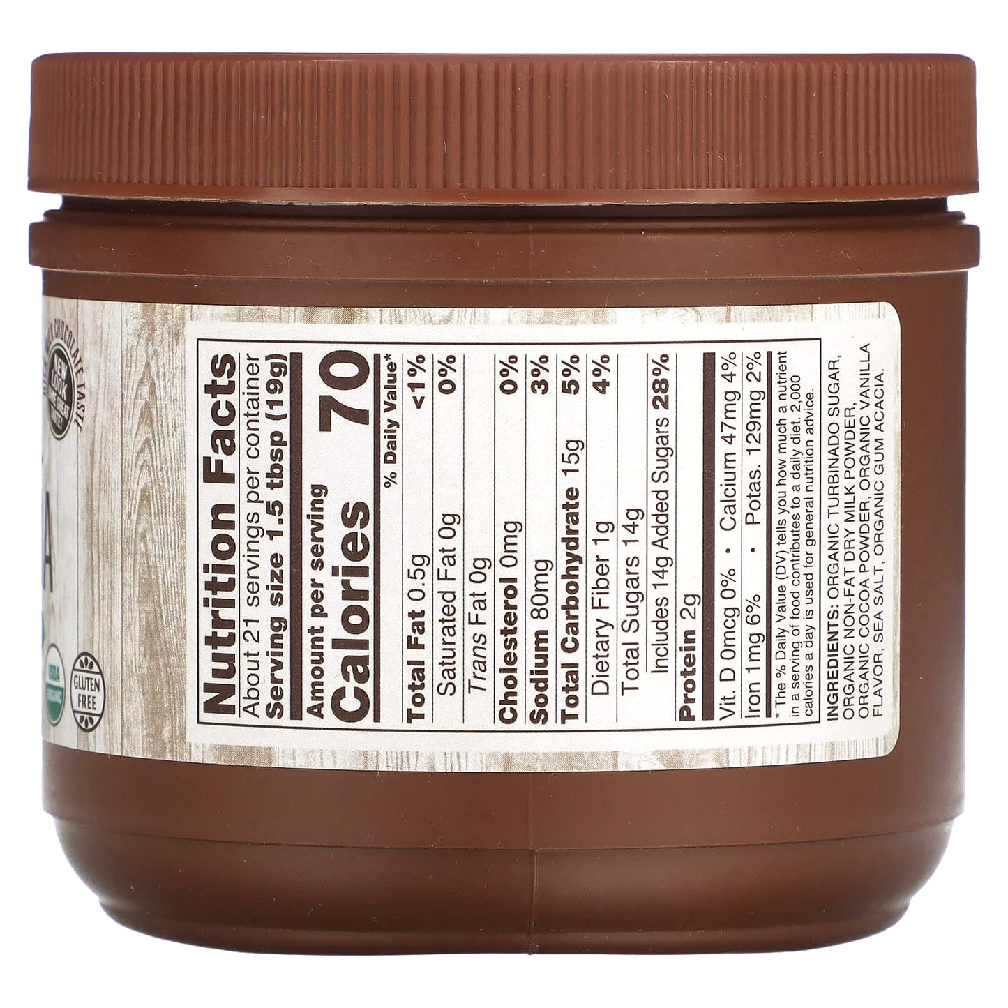 NOW Foods, Organic Hot Cocoa, 14 oz (397 g) - Image 2