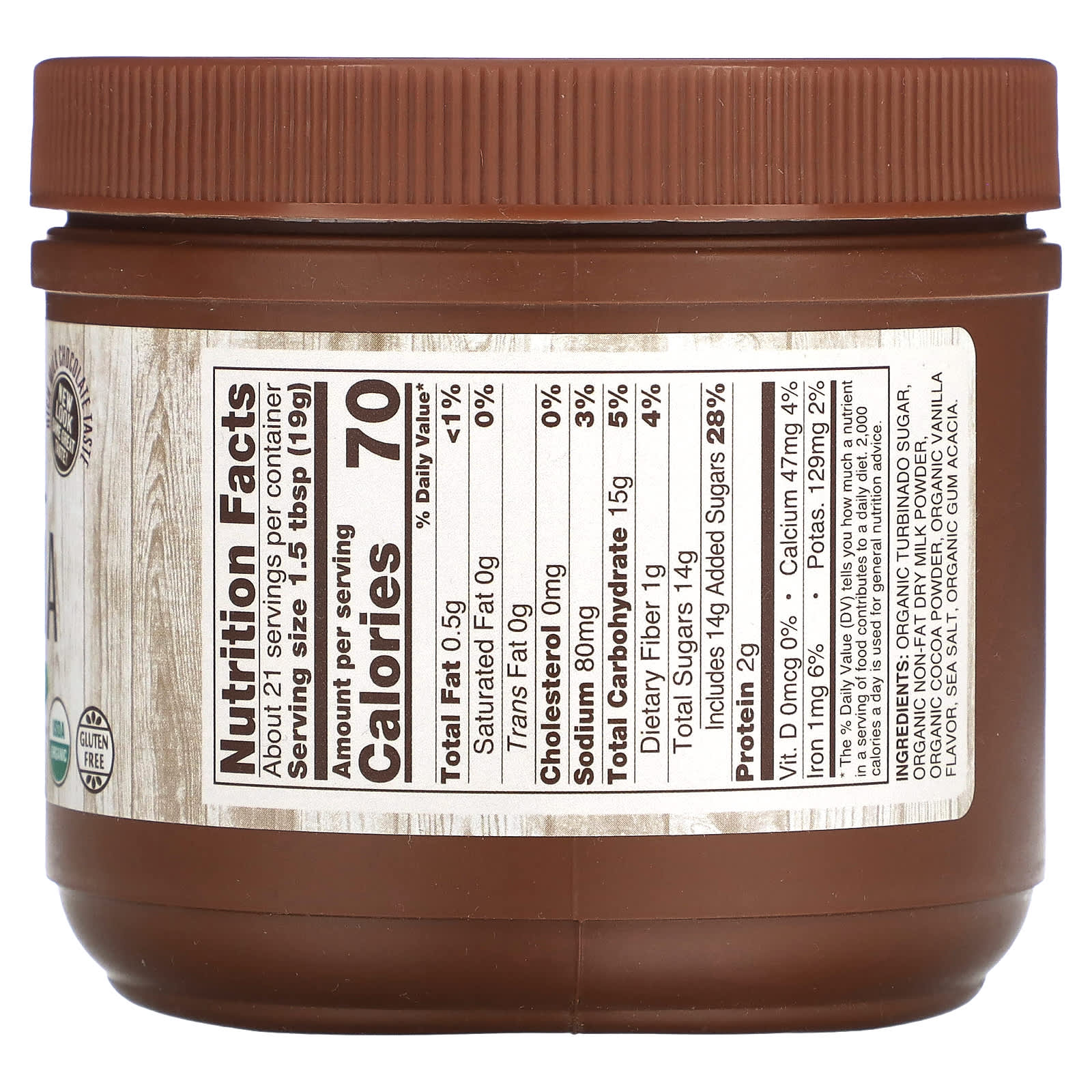NOW Foods, Organic Hot Cocoa, 14 oz (397 g) - Image 2