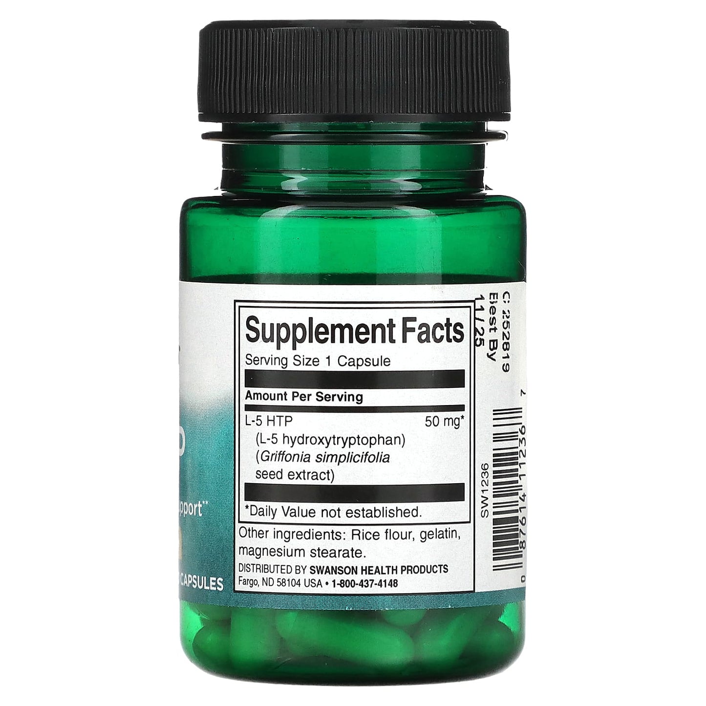 Swanson, 5-HTP, 50 mg , 60 Capsules - Image 2