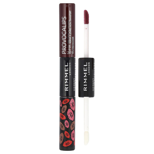 Rimmel London, Provocalips, 16HR Kiss Proof Lip Color, 570 Firecracker, 0.14 fl oz (4 ml) / 0.1 fl oz (3 ml) - Image 1