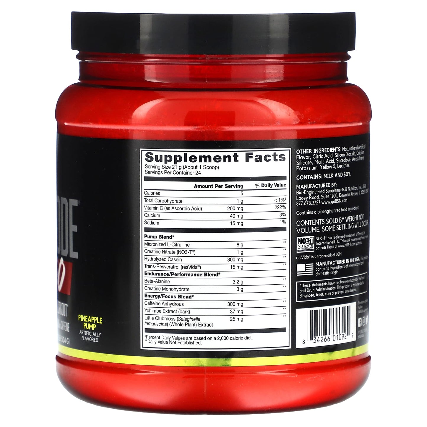 <strong>BSN N.O.-XPLODE VASO Pre-Workout Supplement</strong> - Explosive Energy & Pumps - Image 2