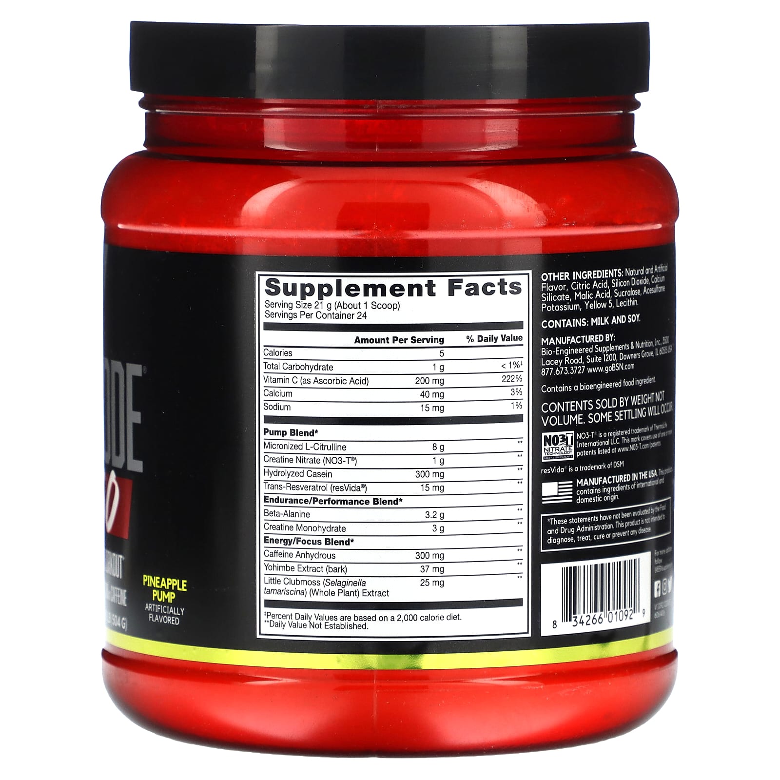 <strong>BSN N.O.-XPLODE VASO Pre-Workout Supplement</strong> - Explosive Energy & Pumps - Image 2