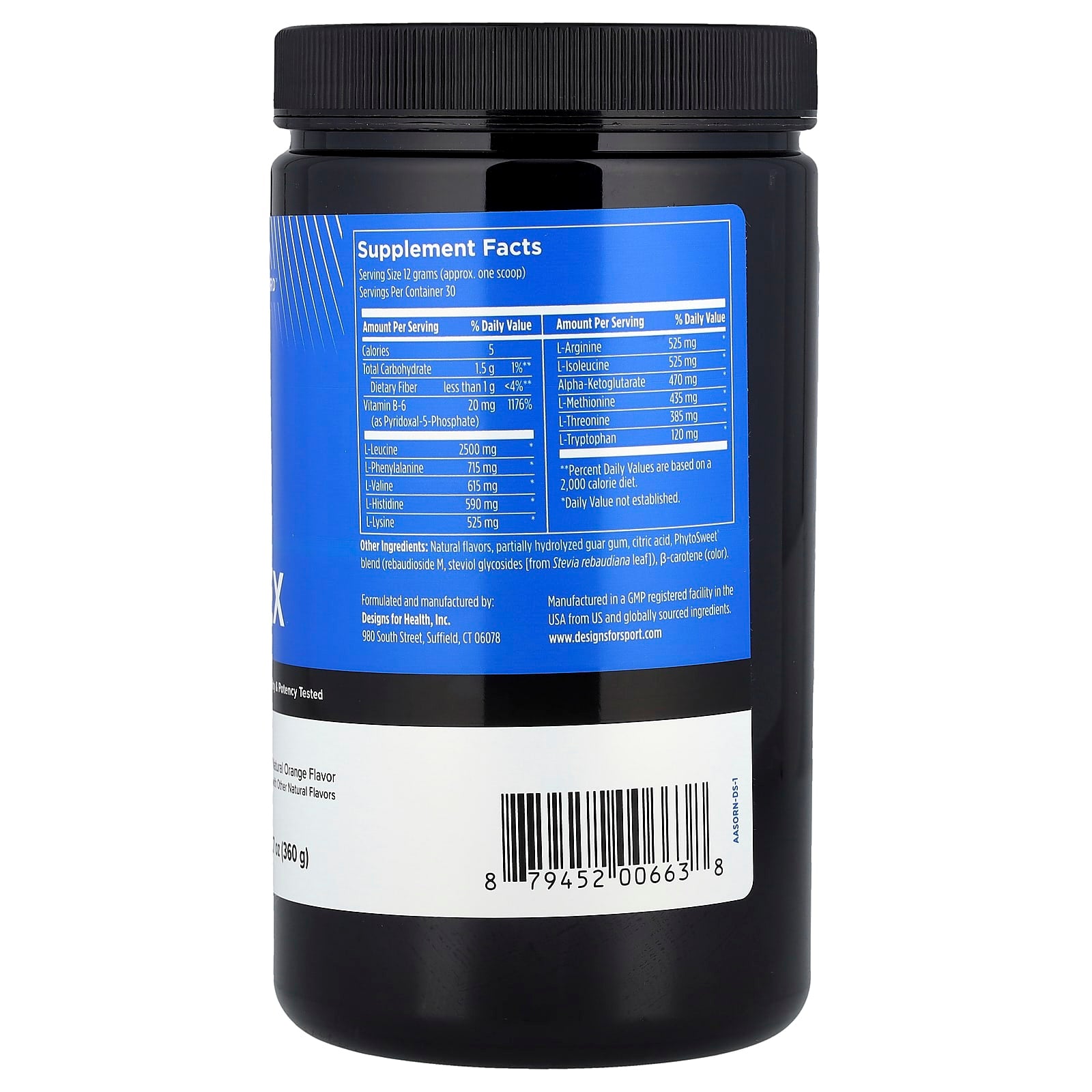 Optimize Your Workout with Designs For Health Amino Complex - 12.7 oz - Image 2