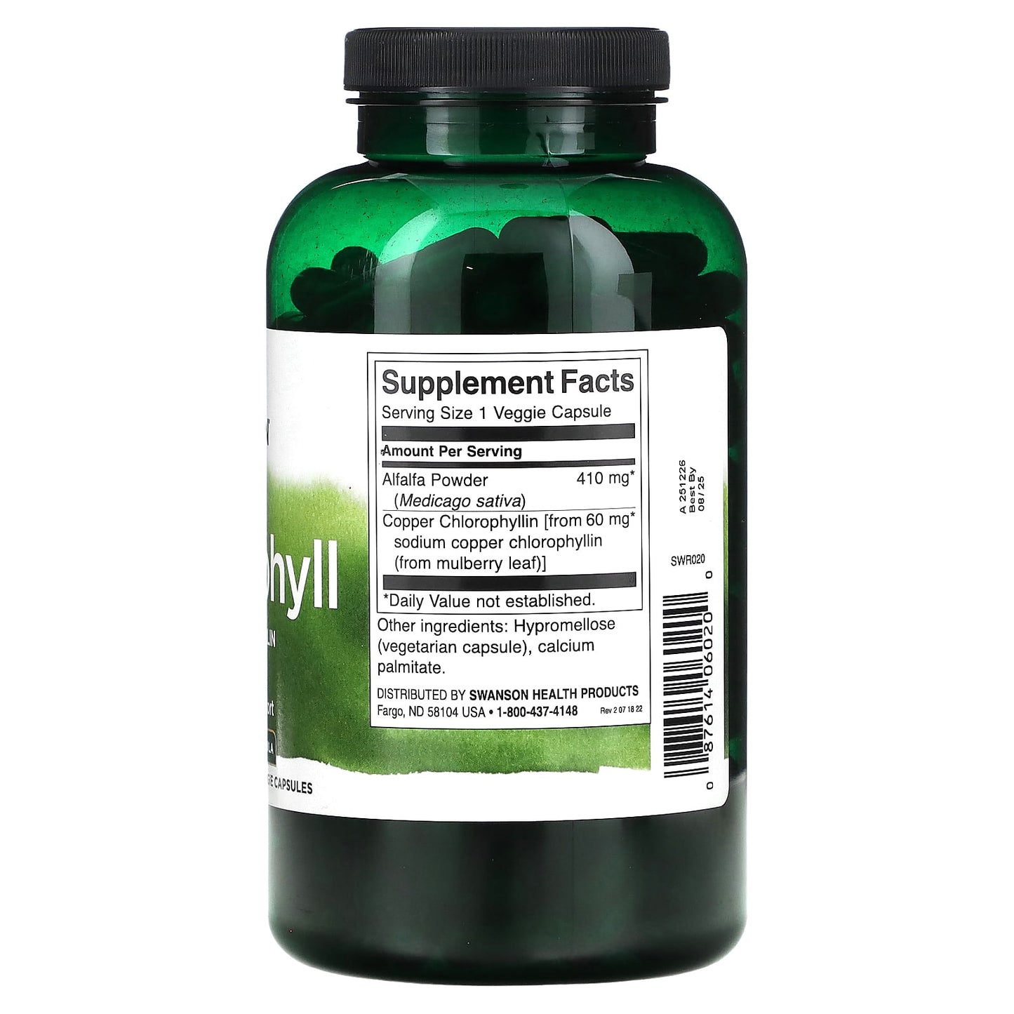 Swanson, Chlorophyll, 300 Veggie Capsules - Image 2