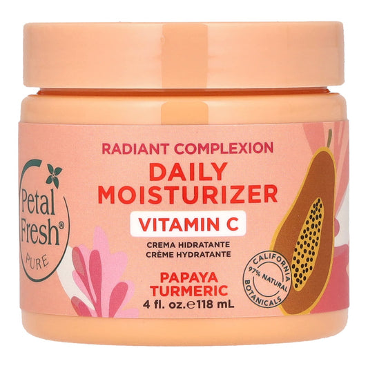 Petal Fresh, Pure, Radiant Complexion Daily Moisturizer, Papaya Turmeric, 4 fl oz (118 ml) - Image 1