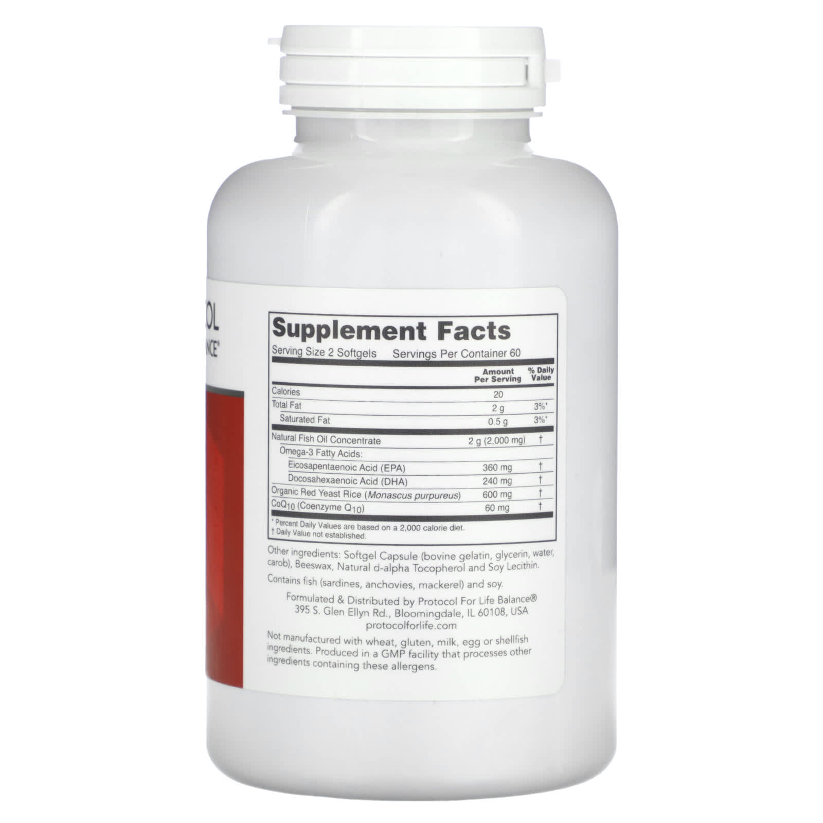 Protocol for Life Balance, Cardio Tri-Plex, 120 Softgels - Image 2