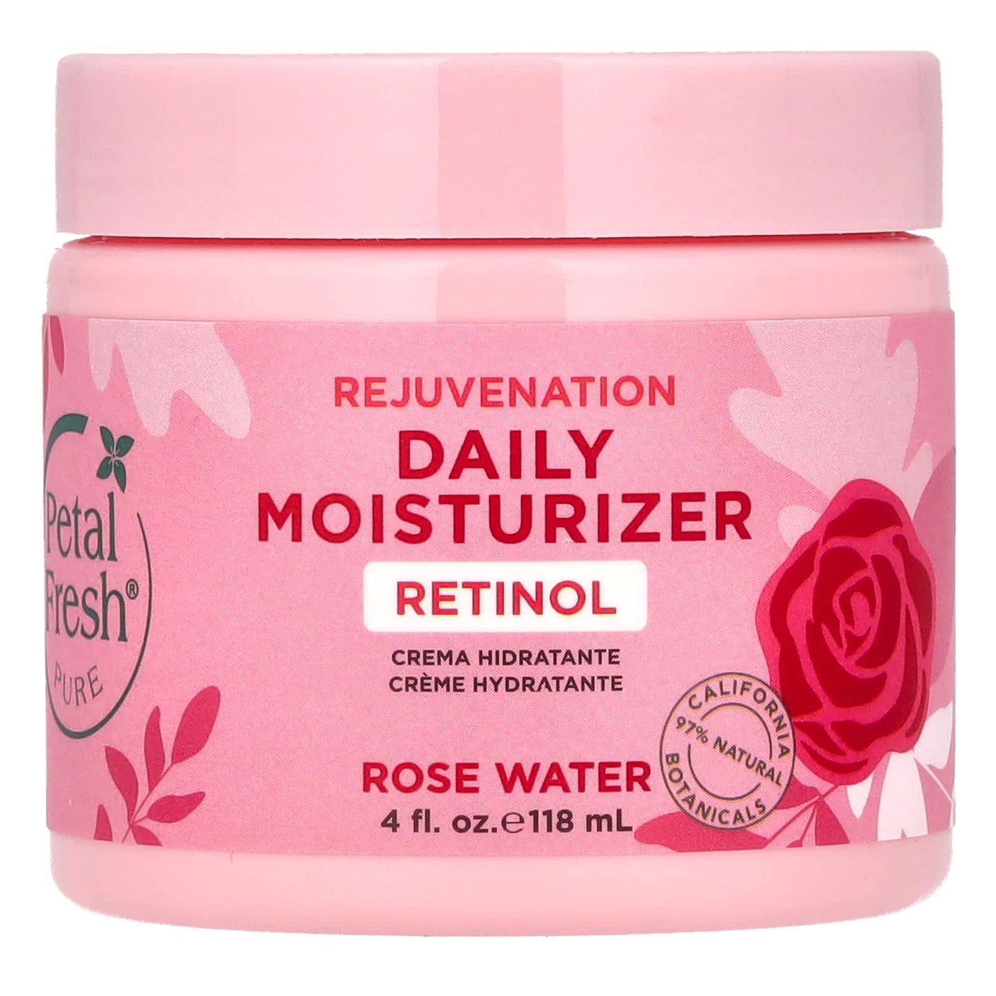 Petal Fresh, Pure, Rejuvenation Daily Moisturizer, Rose Water, 4 fl oz (118 ml) - Image 1