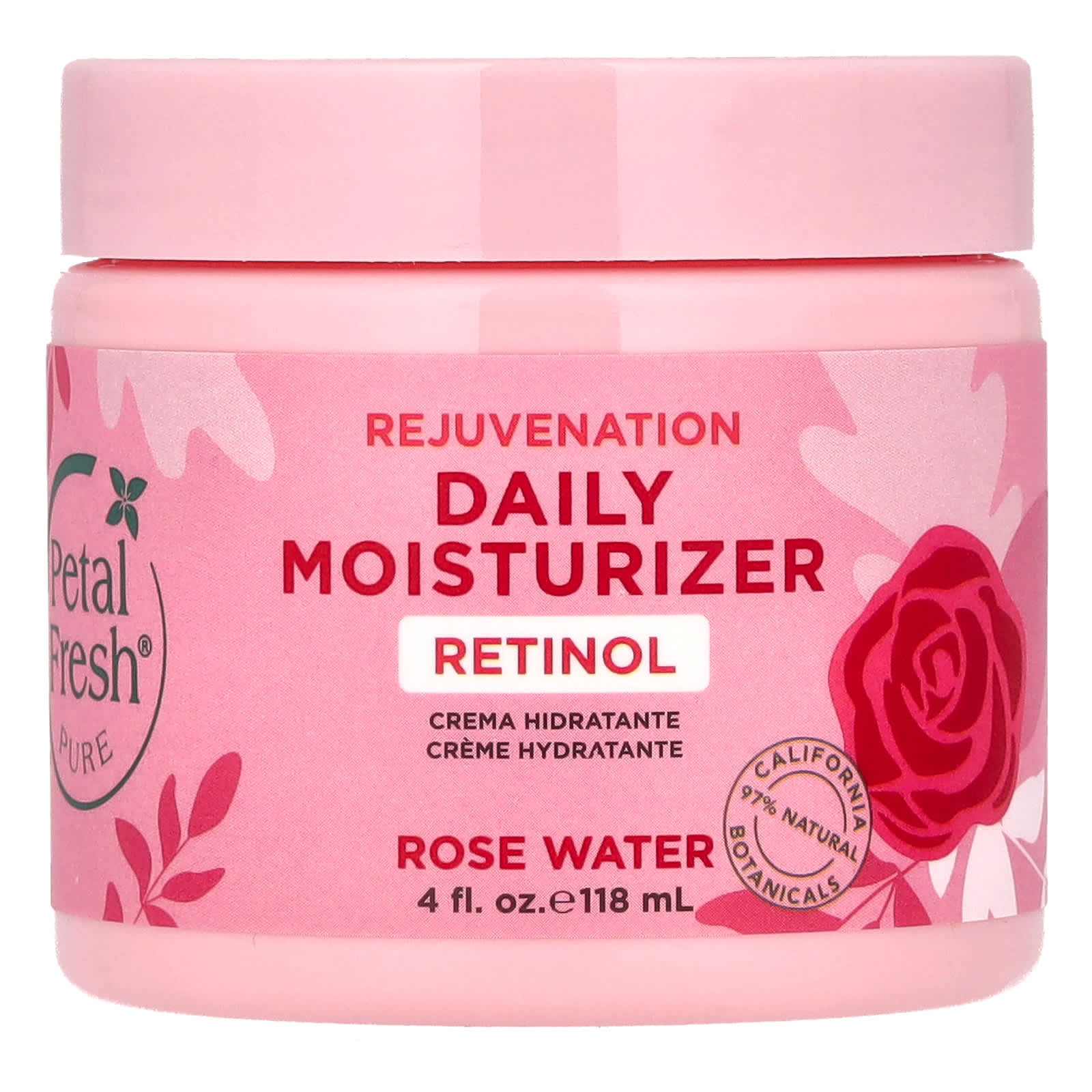 Petal Fresh, Pure, Rejuvenation Daily Moisturizer, Rose Water, 4 fl oz (118 ml) - Image 1