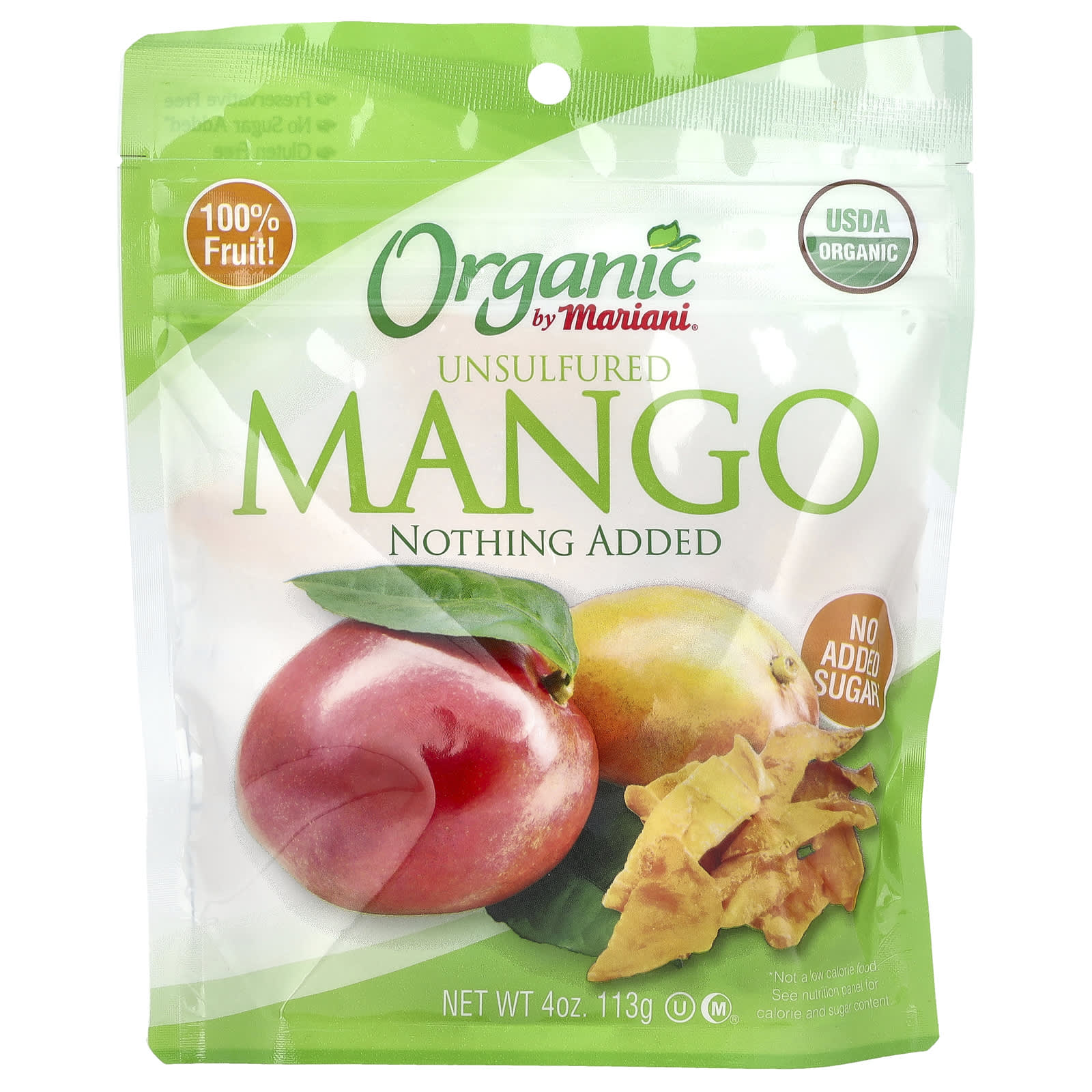 Mariani, Organic Unsulfured Mango, 4 oz (113 g) - Image 1