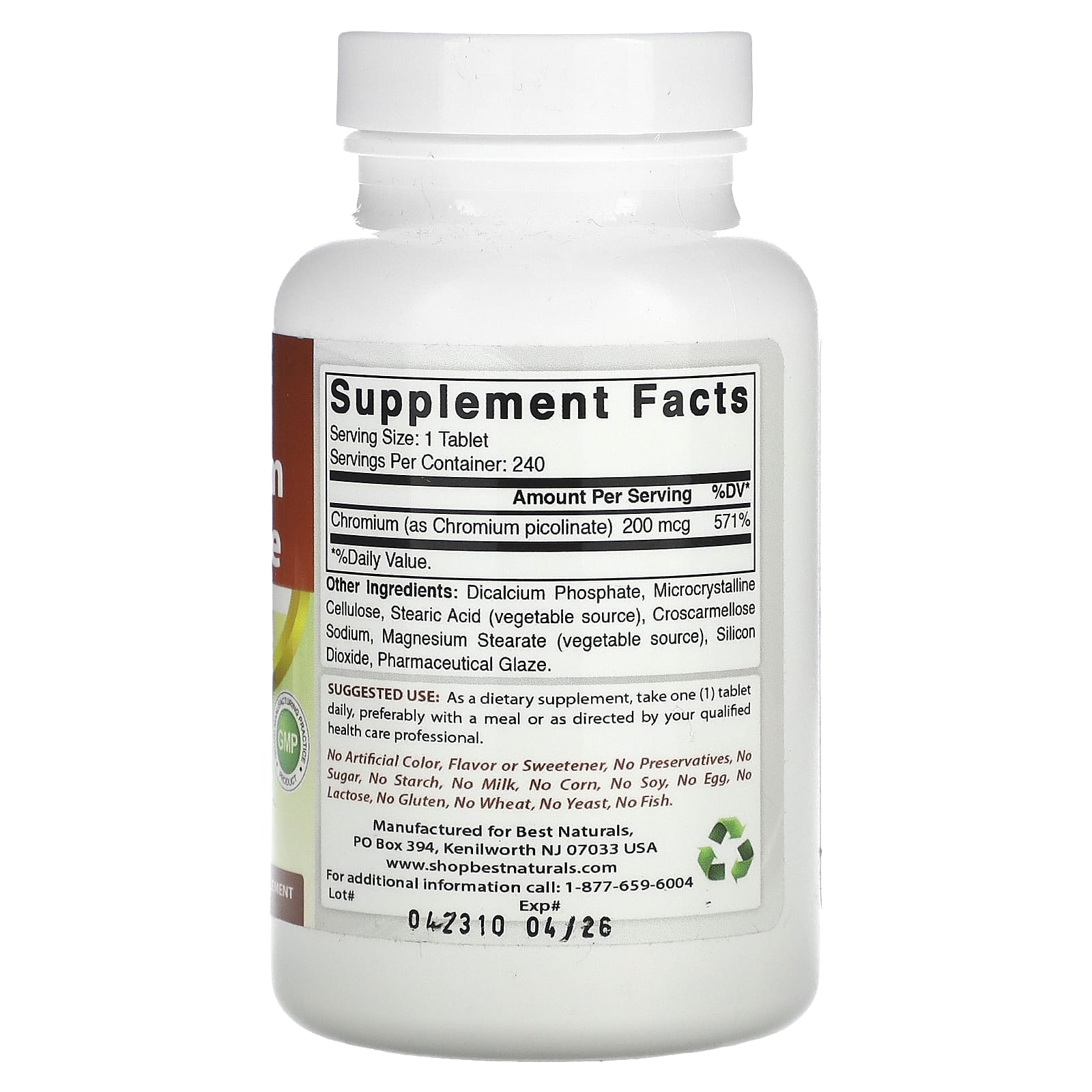 Chromium Picolinate Supplement for Healthy Blood Sugar & Weight - Image 2