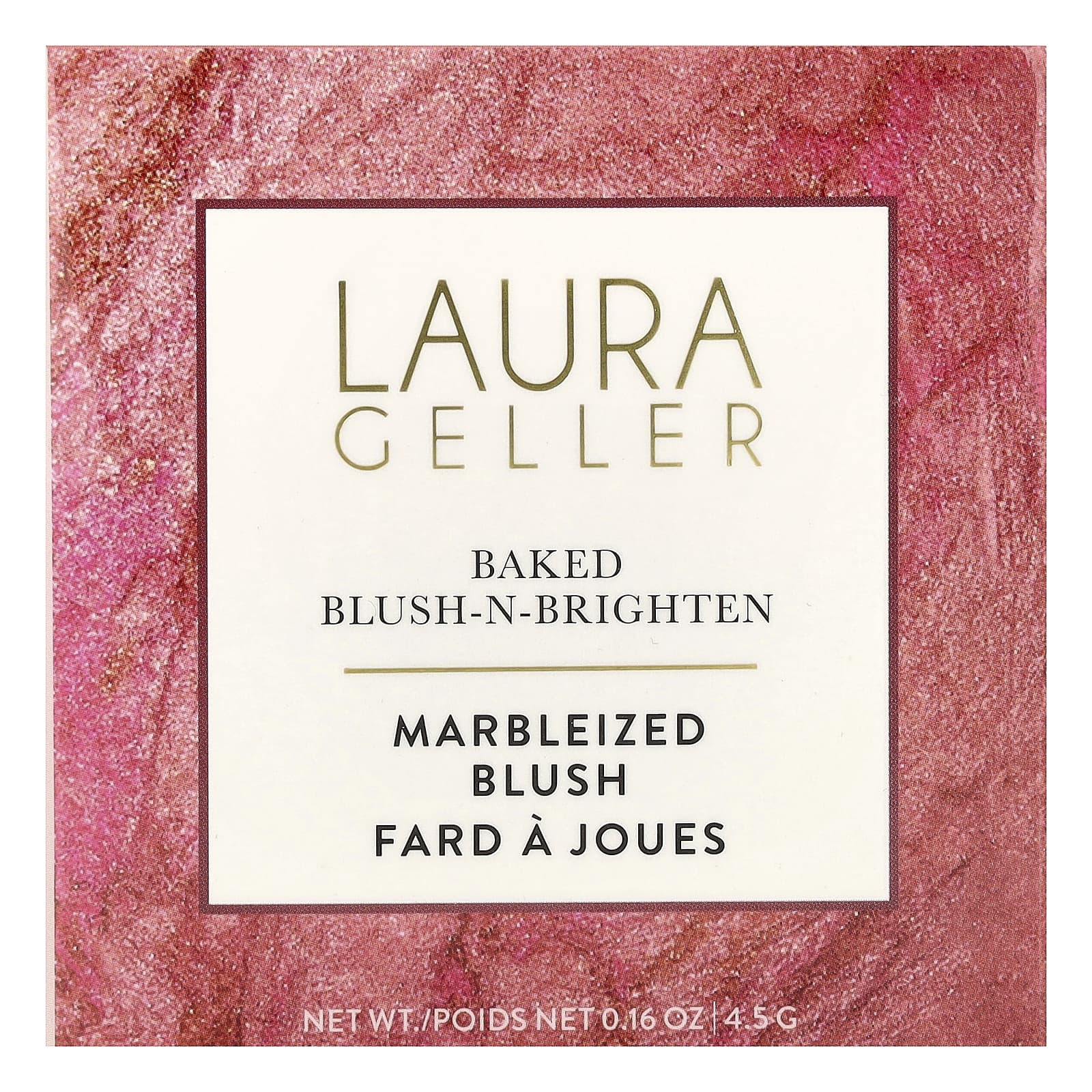 Laura Geller, Baked Blush-N-Brighten, Marbleized Blush, Pink Buttercream, 0.16 oz (4.5 g) - Image 2