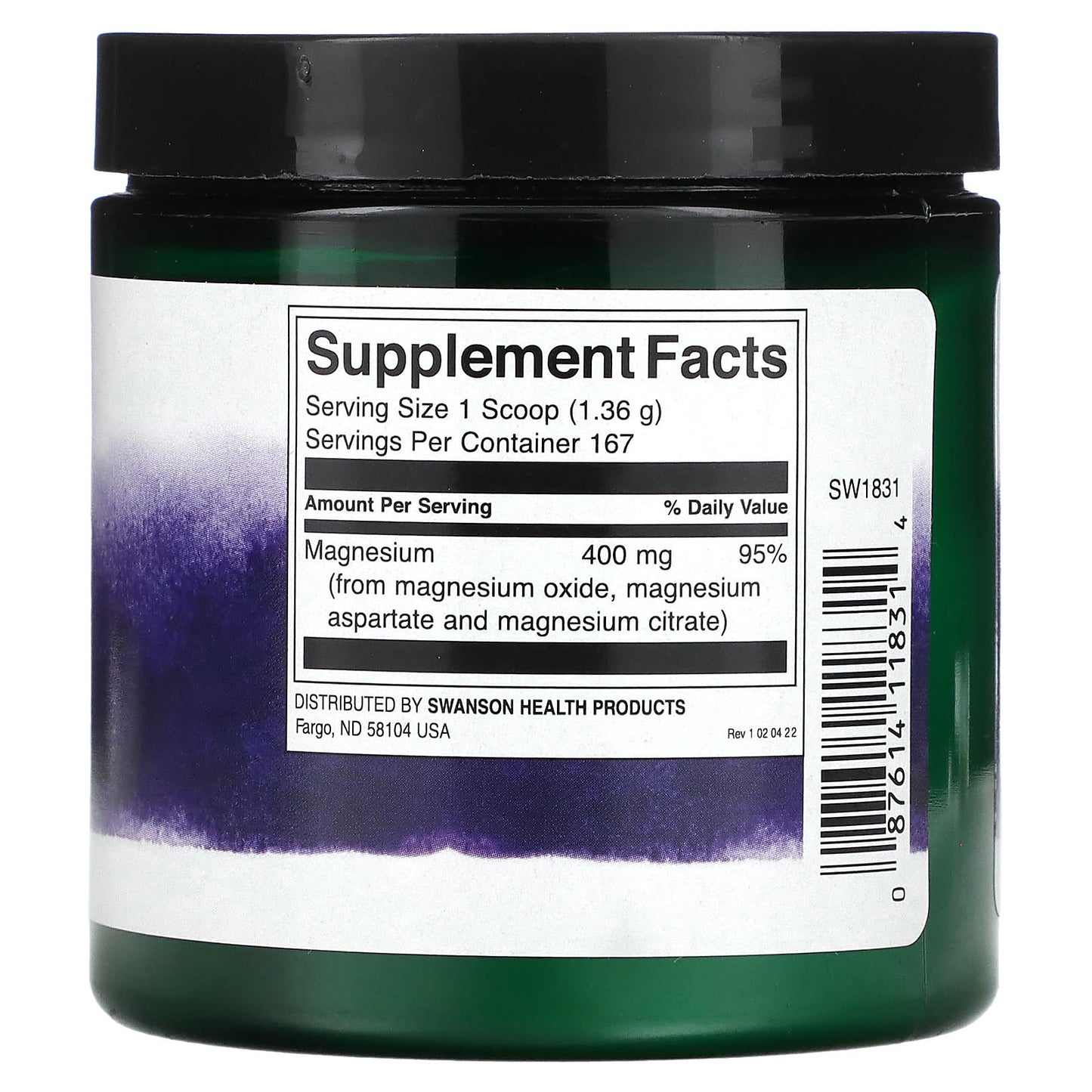 Swanson, Triple Magnesium Complex Powder, 8 oz (227 g) - Image 2