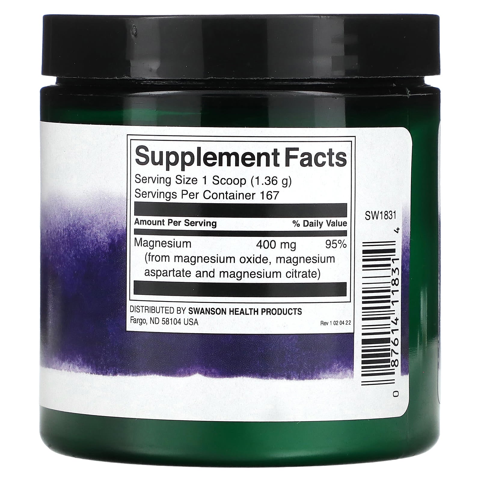 Swanson, Triple Magnesium Complex Powder, 8 oz (227 g) - Image 2