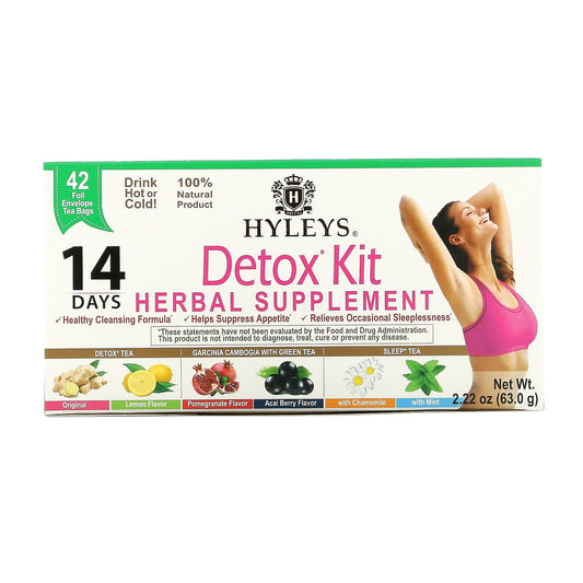 14-Day Detox Kit by Hyleys Tea - Natural Weight Loss & Sleep - Image 1