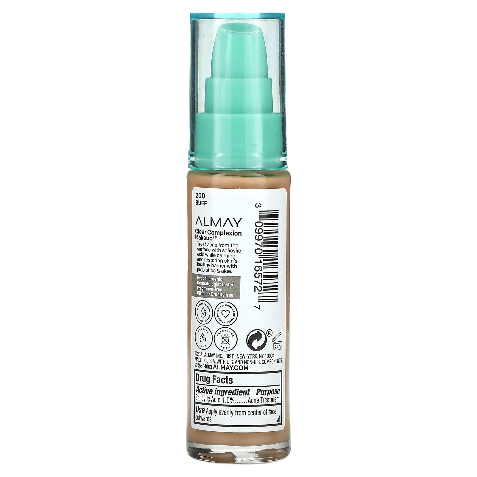 Almay Clear Complexion Makeup, Salicylic Acid Acne Treatment, 1 fl oz - Image 2