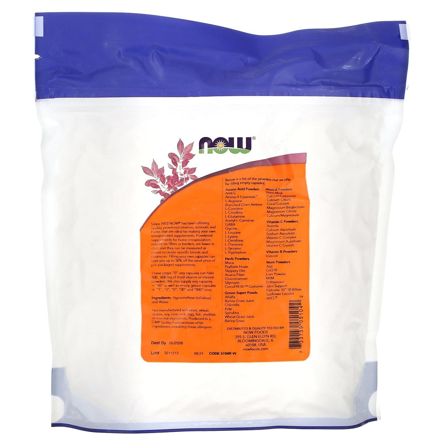 NOW Foods, Single "0" Veg Capsules, 1000 Empty Veg Capsules - Image 2