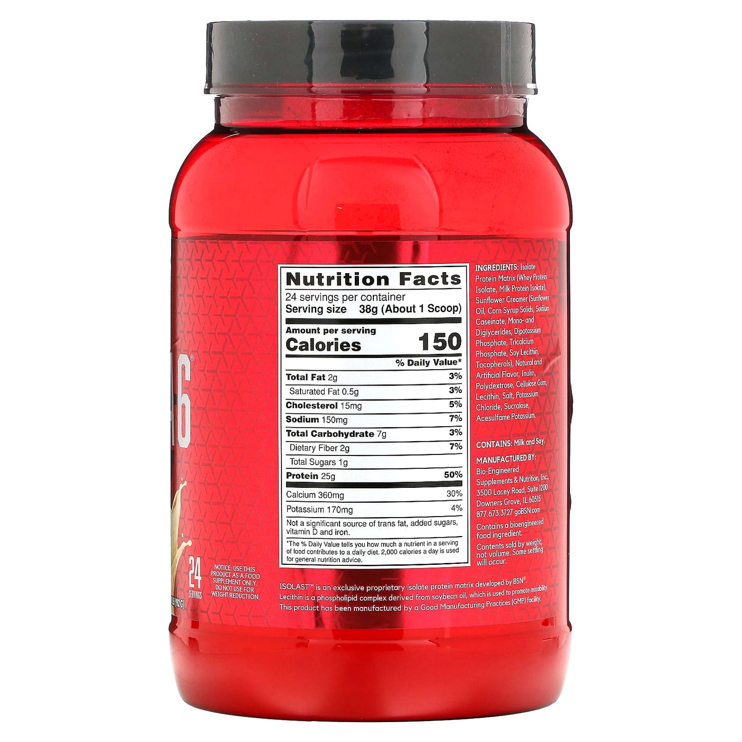 BSN Syntha-6 Isolate Protein Powder Drink Mix, Vanilla Ice Cream, 2.01 lbs - Image 2
