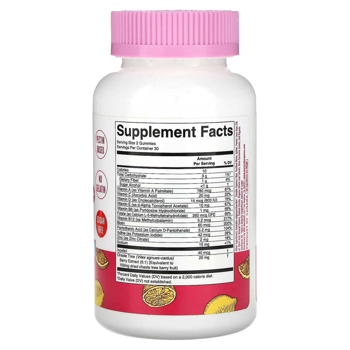 MaryRuth's, Women's 40+ Multivitamin Gummies With Chaste Tree Berry, Lemonade, 60 Gummies - Image 2