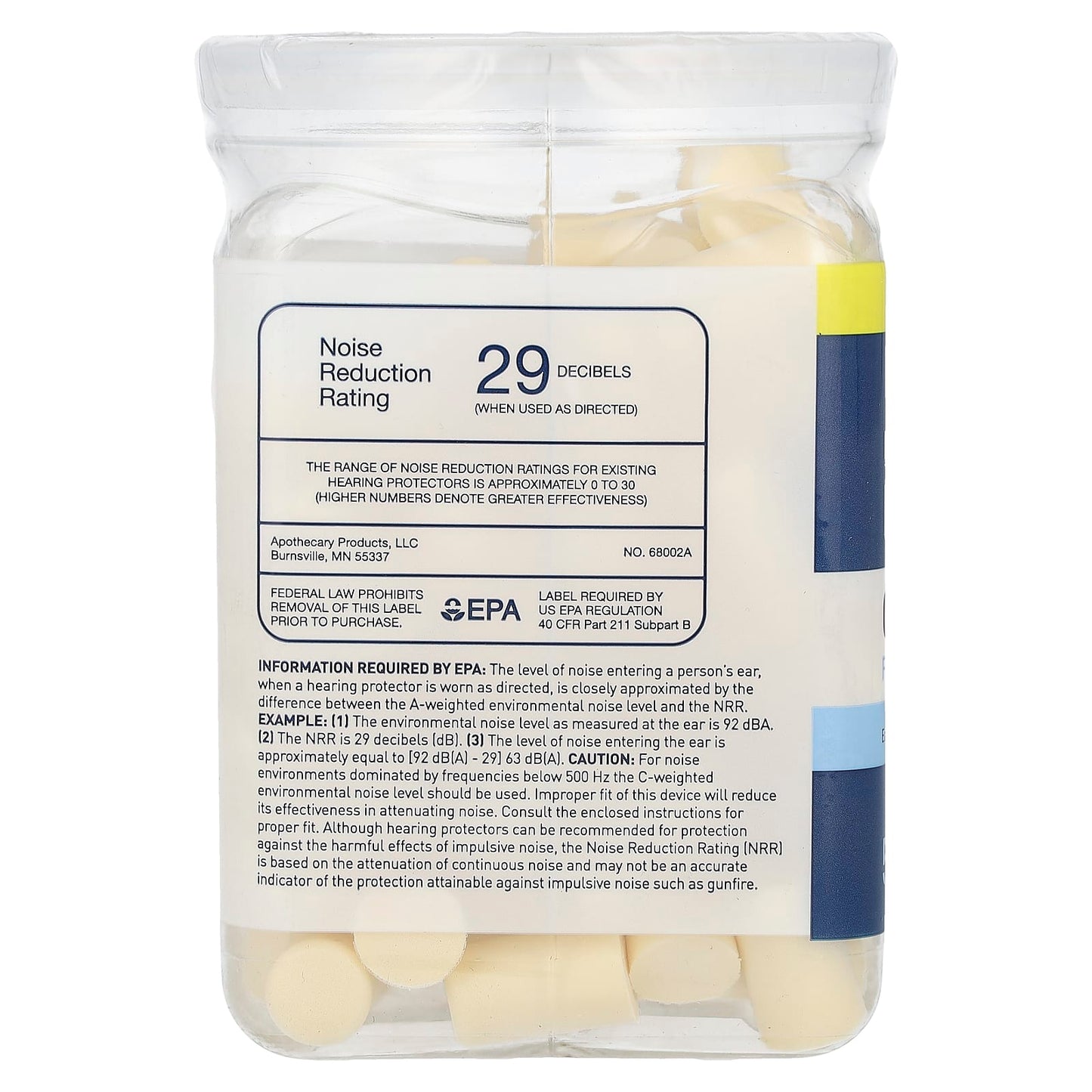Comfortable Noise Reduction Ear Plugs by Flents - 50 Pair - Image 2