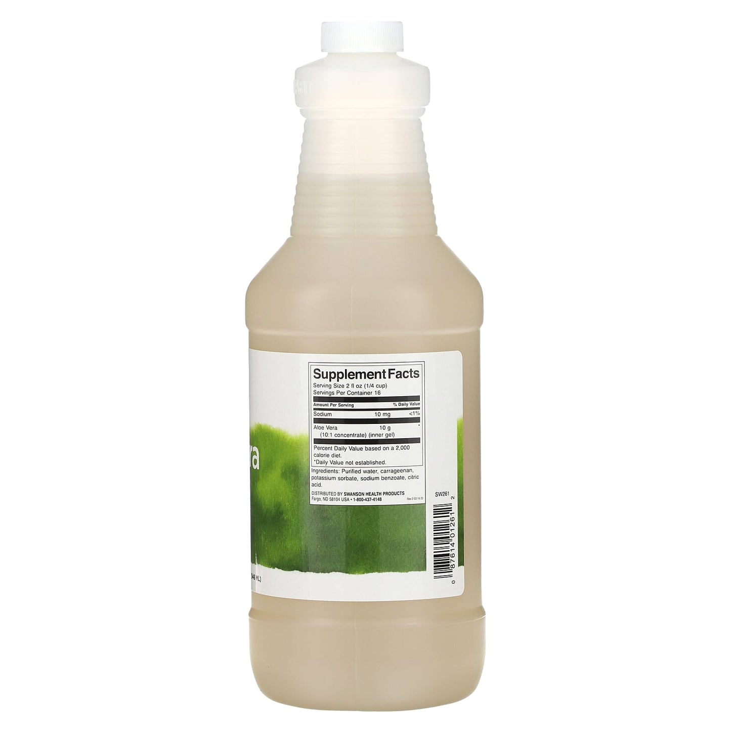 Swanson, Aloe Vera Gel, 10 g, 32 fl oz (946 ml) - Image 2