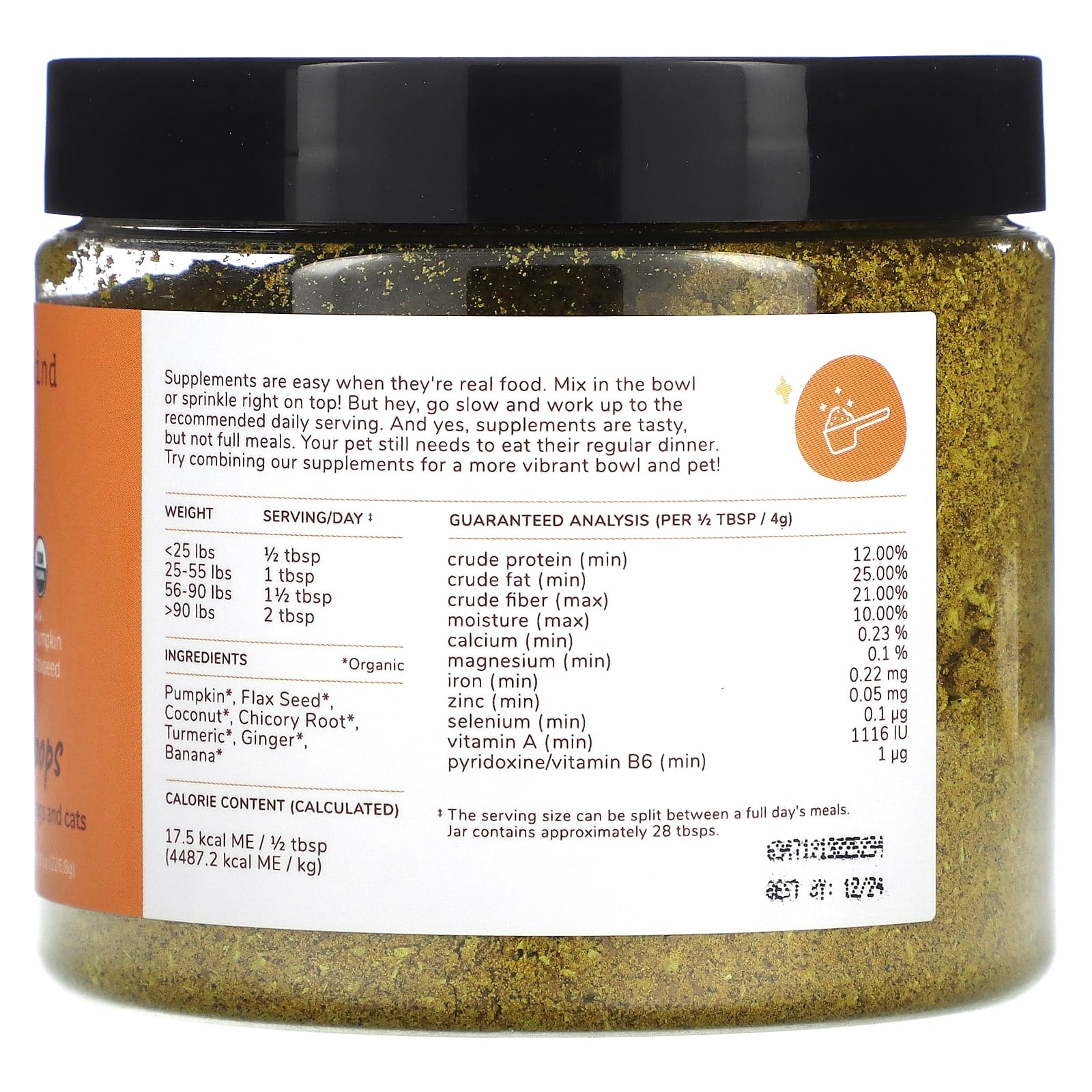 Kin+Kind, Healthy Poops With Pumpkin Flaxseed, For Dogs & Cats, 8 oz (226.8 g) - Image 2