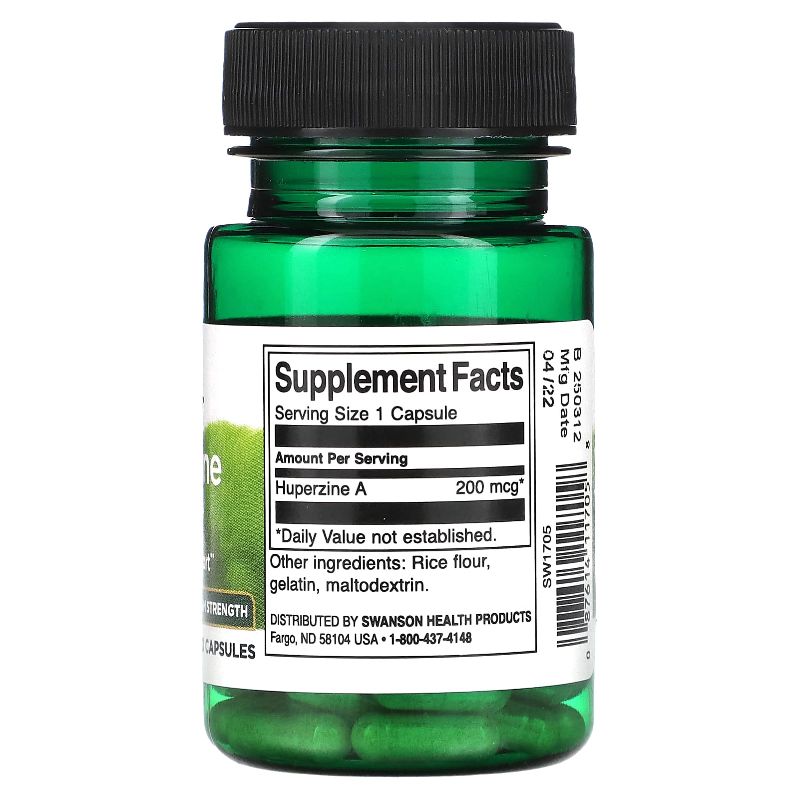 Swanson, Huperine A, Maximum Strength, 200 mcg, 30 Capsules - Image 2