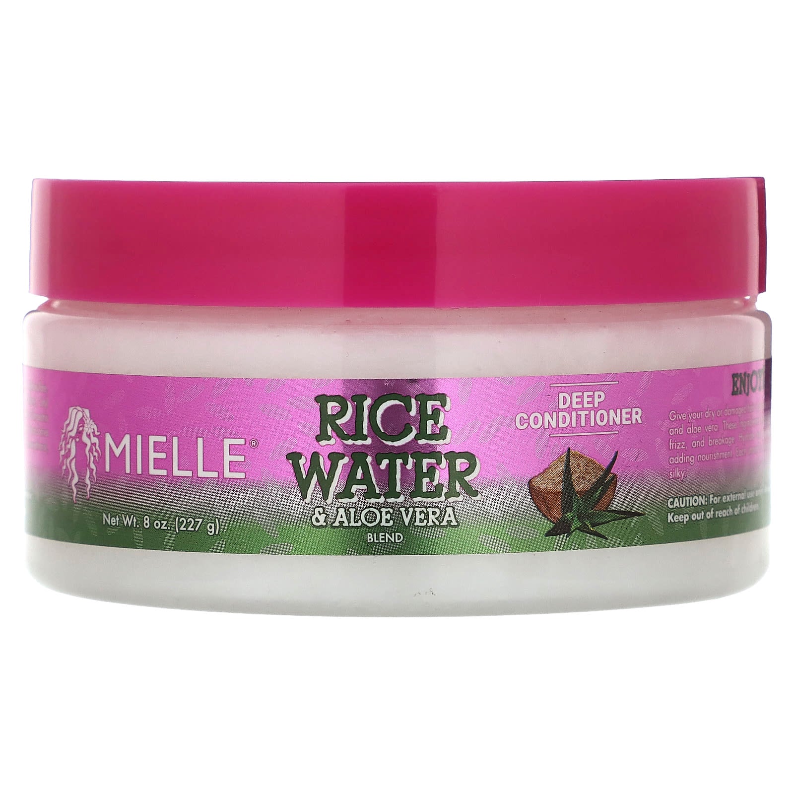 Mielle, Deep Conditioner, Rice Water & Aloe Vera Blend, 8 oz (227 g) - Image 1