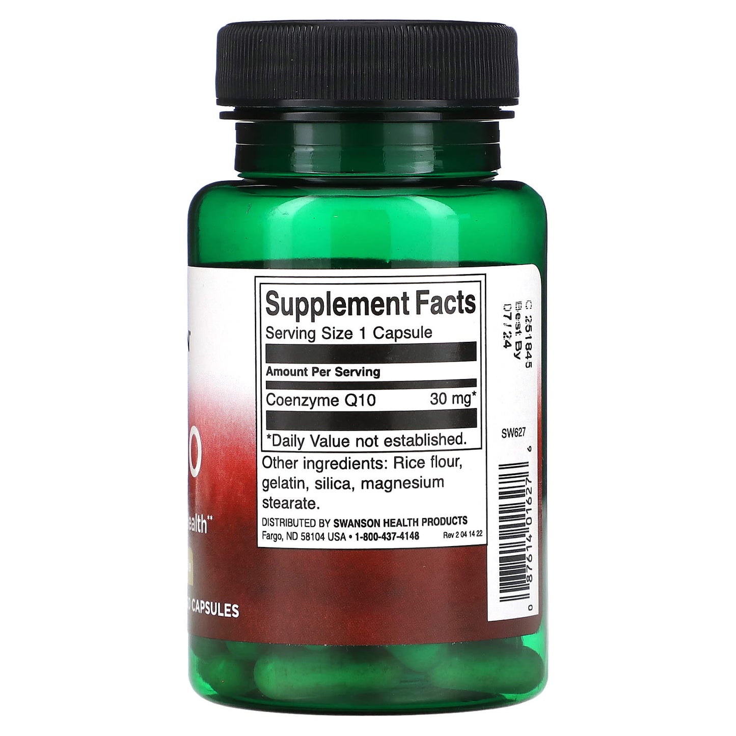 Swanson, CoQ10, 30 mg, 60 Capsules - Image 2