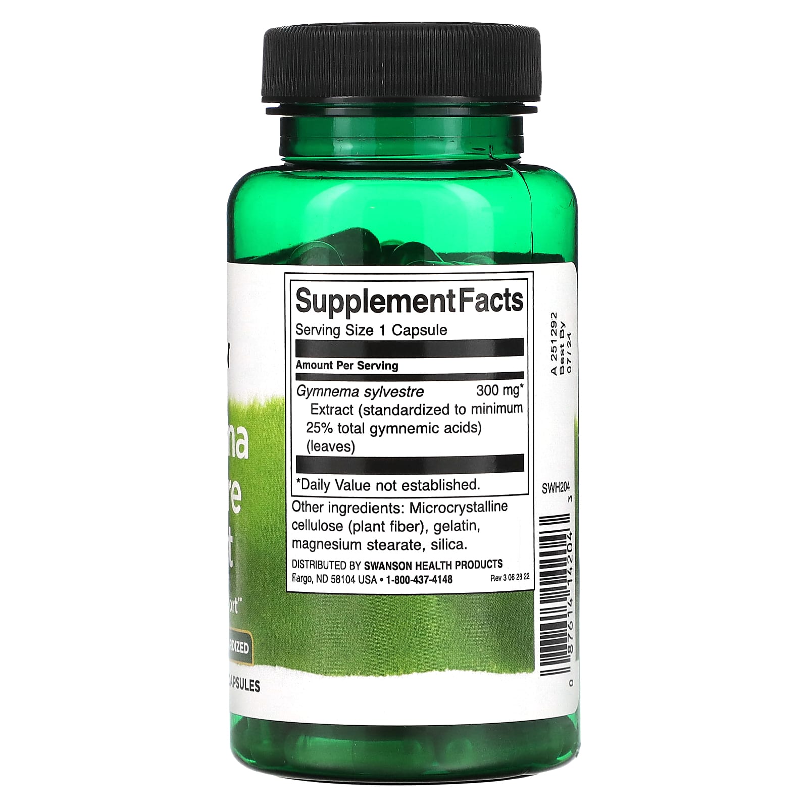 Swanson, Gymnema Sylvestre Extract, 300 mg, 90 Capsules - Image 2