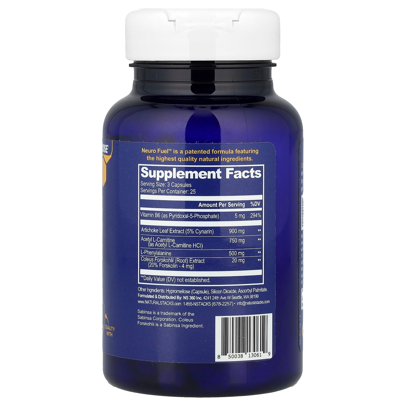 Natural Stacks, Neuro Fuel™, 75 Vegan Capsules - Image 2