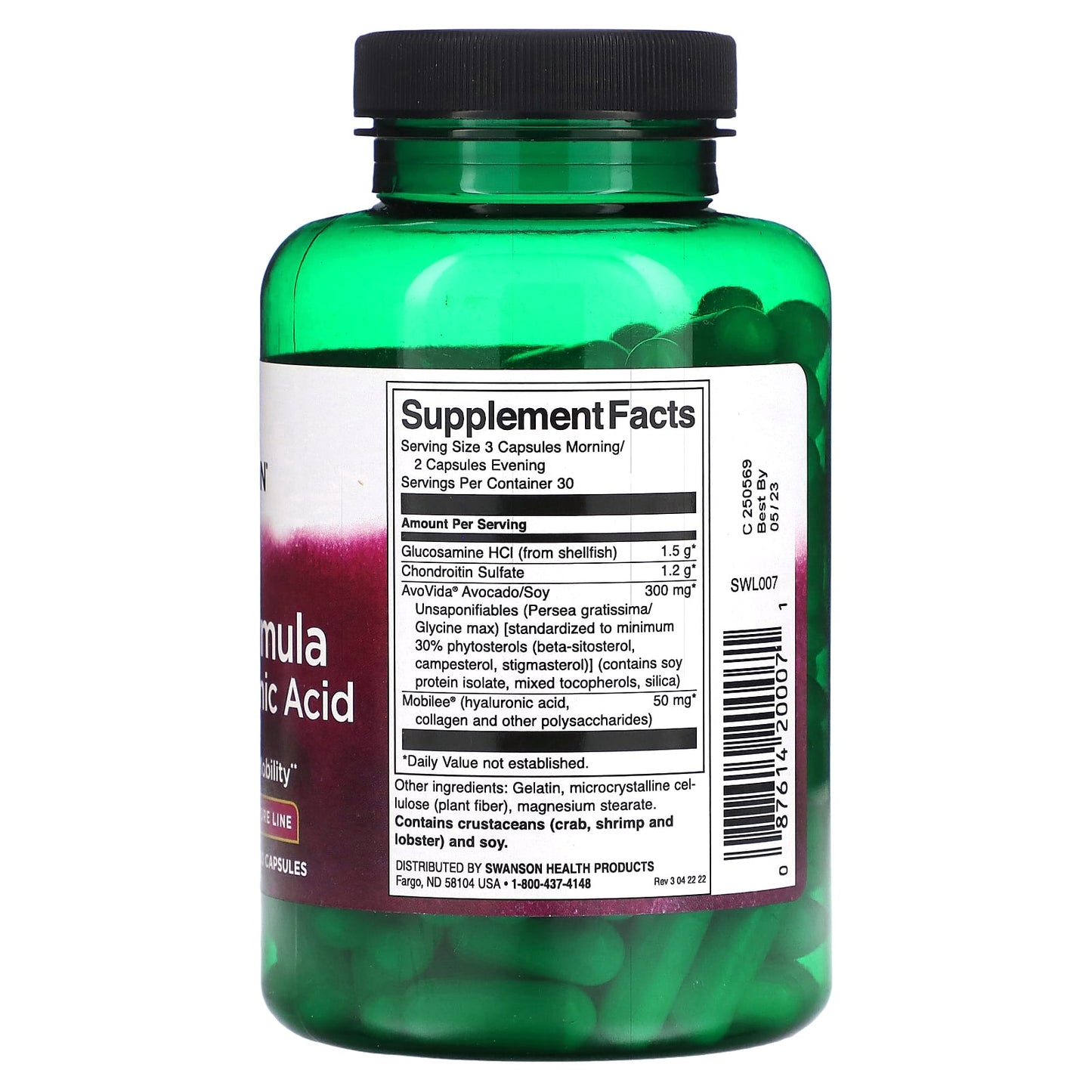 Swanson, Joint Formula With Hyaluronic Acid, 150 Capsules - Image 2