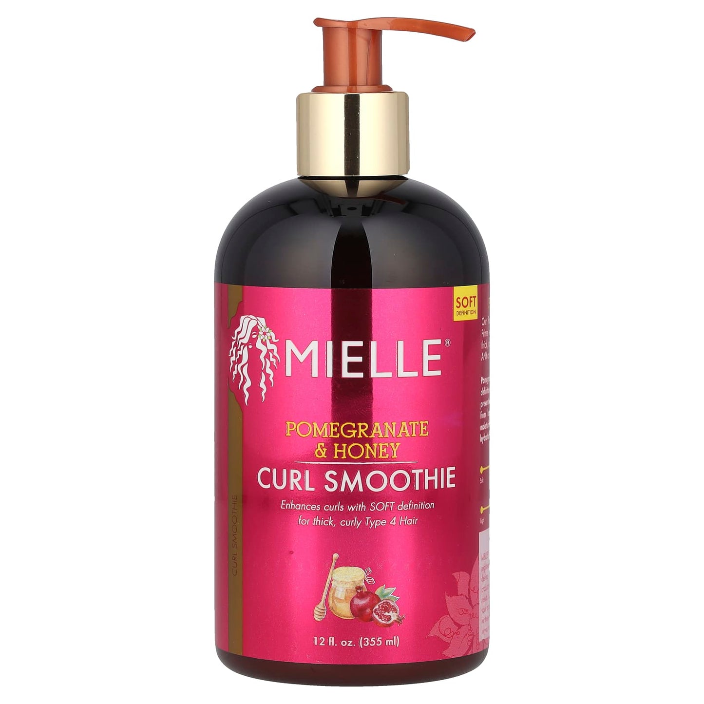 Mielle, Curl Smoothie, Pomegranate & Honey, 12 fl oz (355 ml) - Image 1
