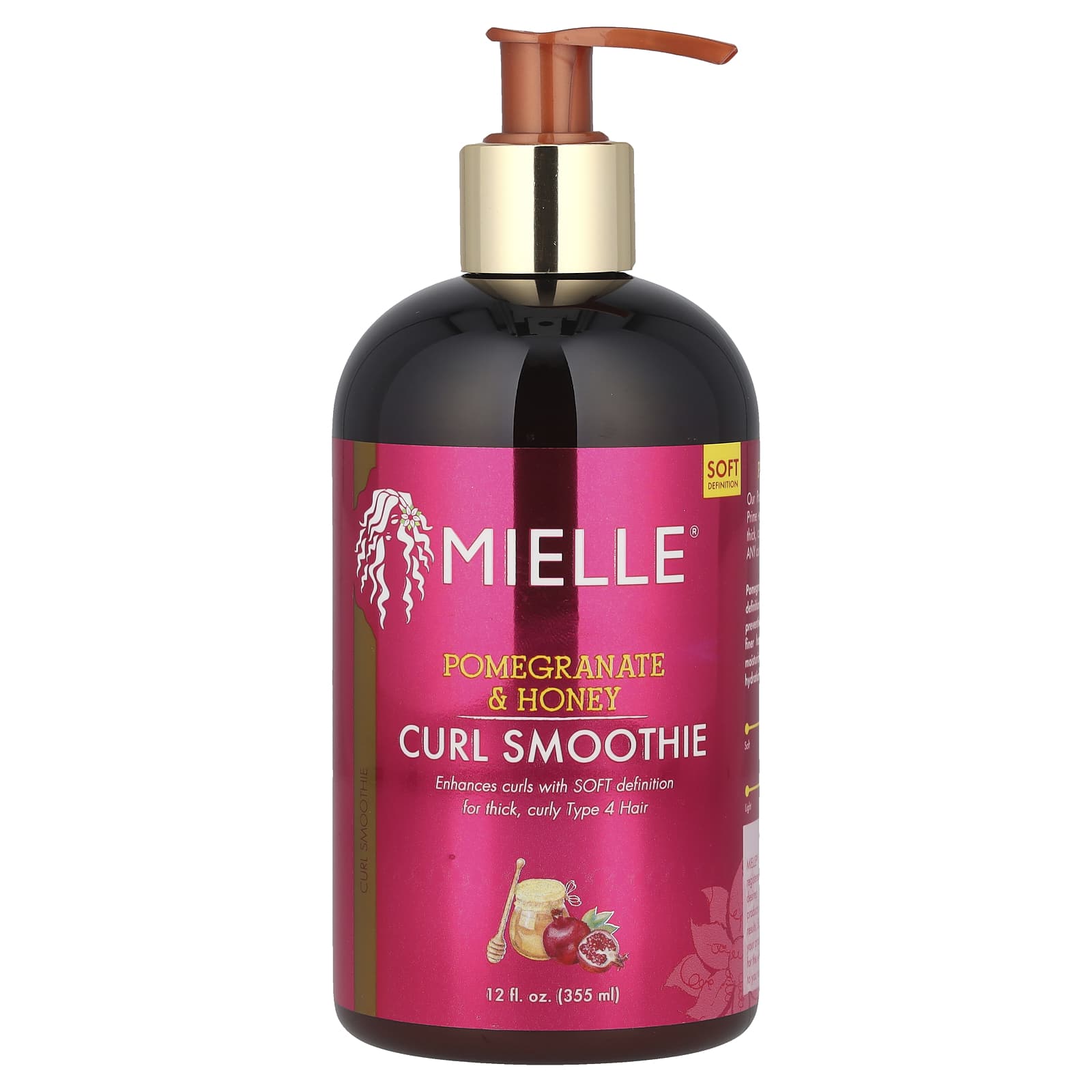 Mielle, Curl Smoothie, Pomegranate & Honey, 12 fl oz (355 ml) - Image 1