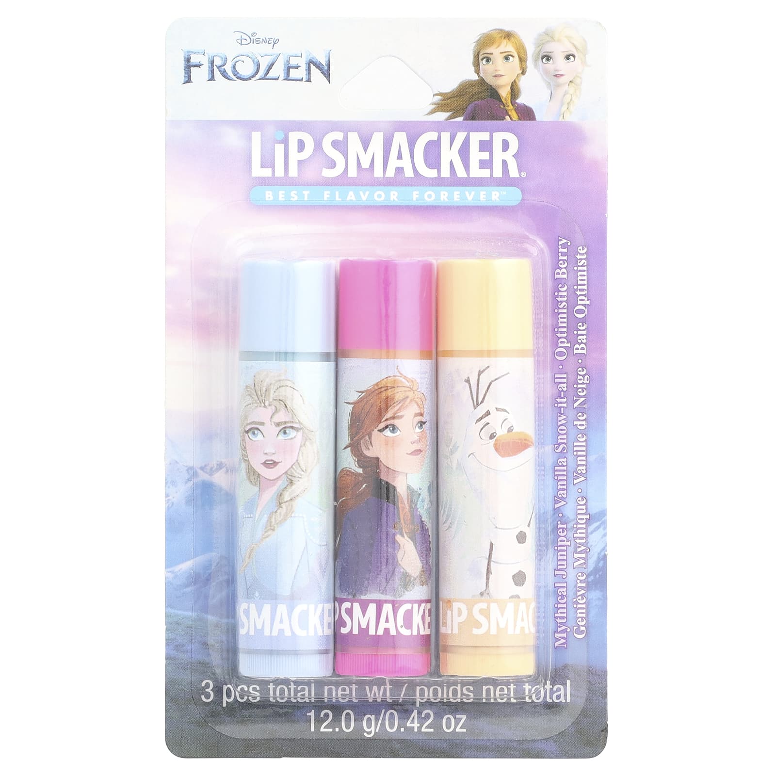 Lip Smacker, Disney Frozen II, Lip Balm, Trio Pack, 3 Pack, 0.14 oz (4 g) Each - Image 2