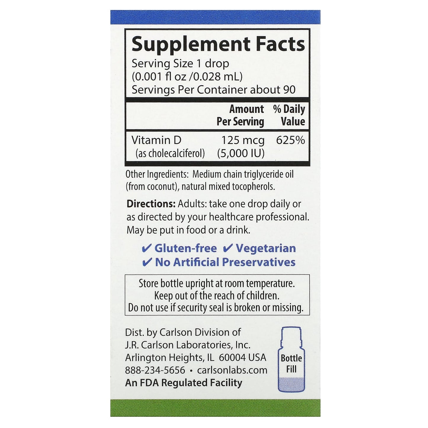 Boost Your Vitamin D3 Levels with Carlson Super Daily Liquid Drops - Image 2